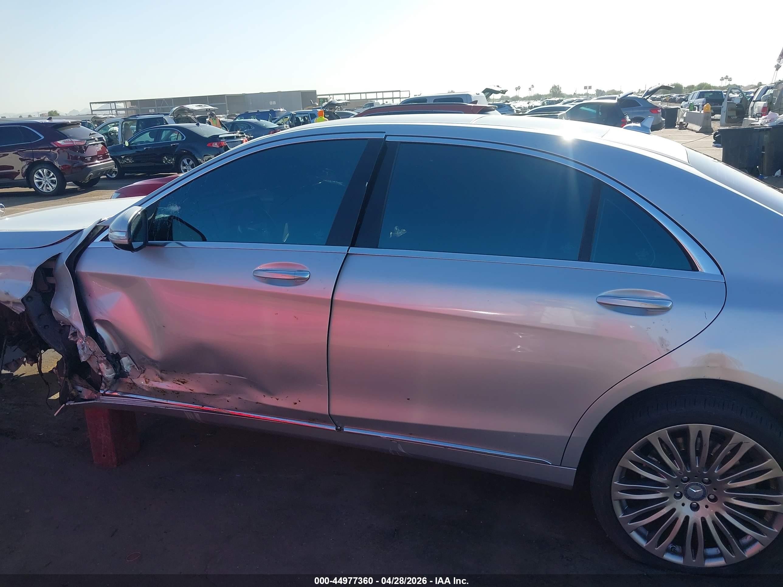 2015 Mercedes-benz S 550 4matic Silver vin: WDDUG8FB2FA155355