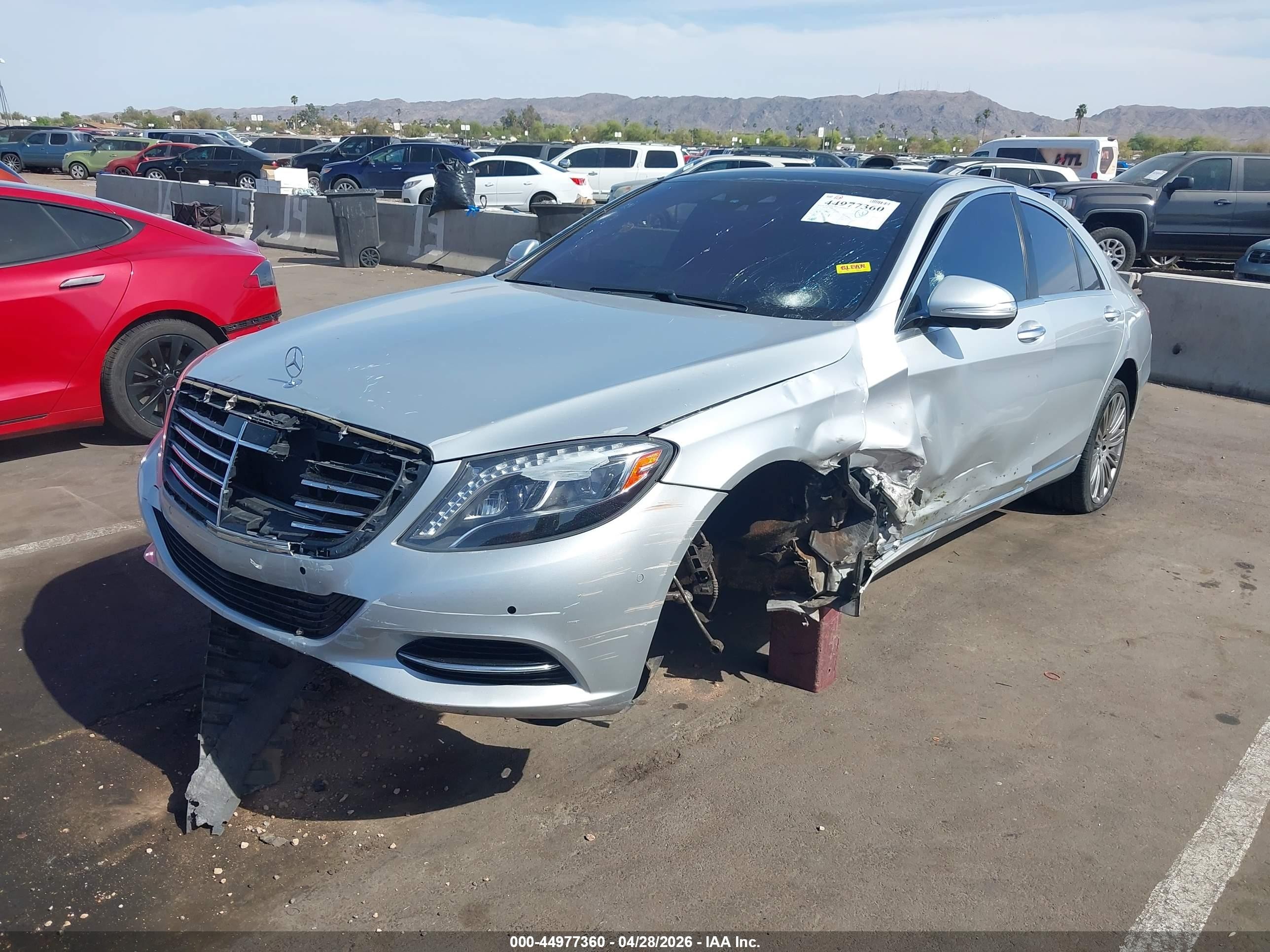 2015 Mercedes-benz S 550 4matic Silver vin: WDDUG8FB2FA155355