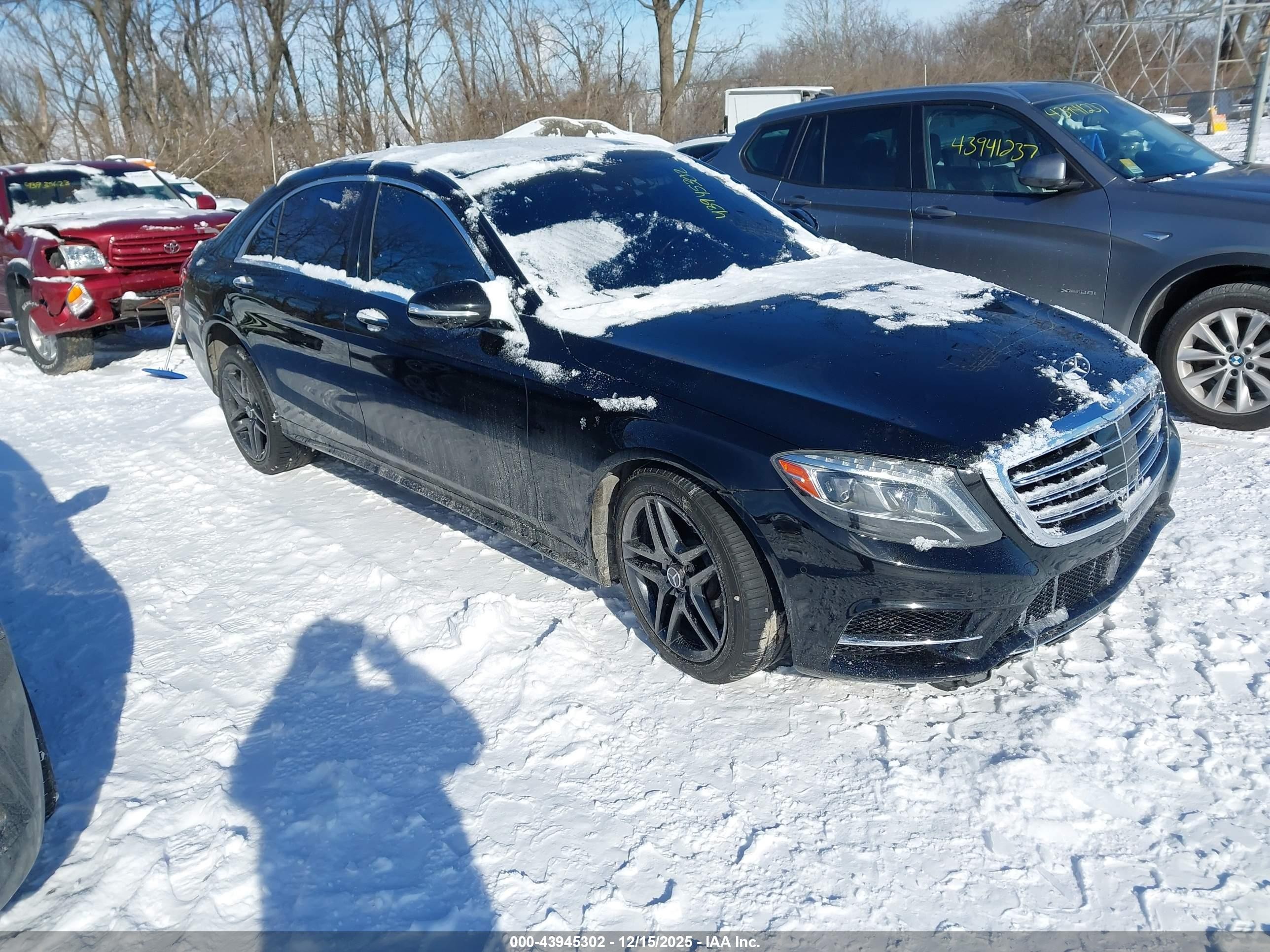 2014 Mercedes-benz S 550 4matic Black vin: WDDUG8FB3EA030248