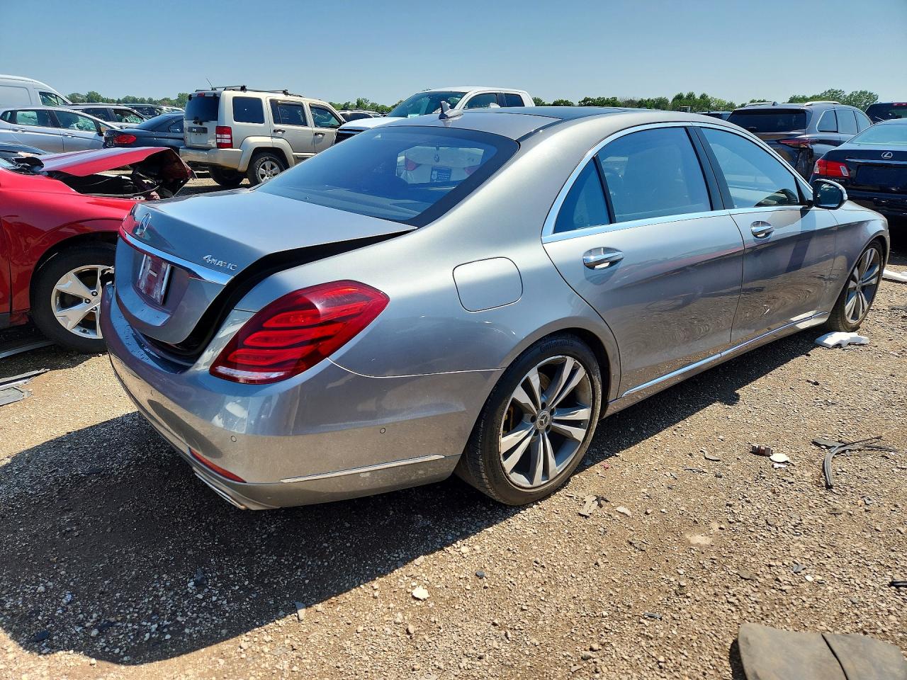 2015 Mercedes-benz S 550 4matic Gray vin: WDDUG8FB3FA125541