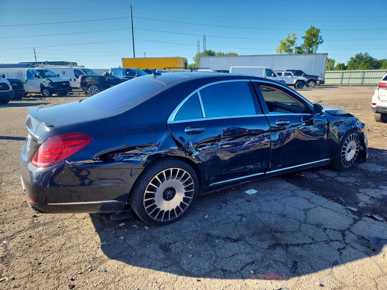 2015 Mercedes-benz S 550 4matic Blue vin: WDDUG8FB3FA133591