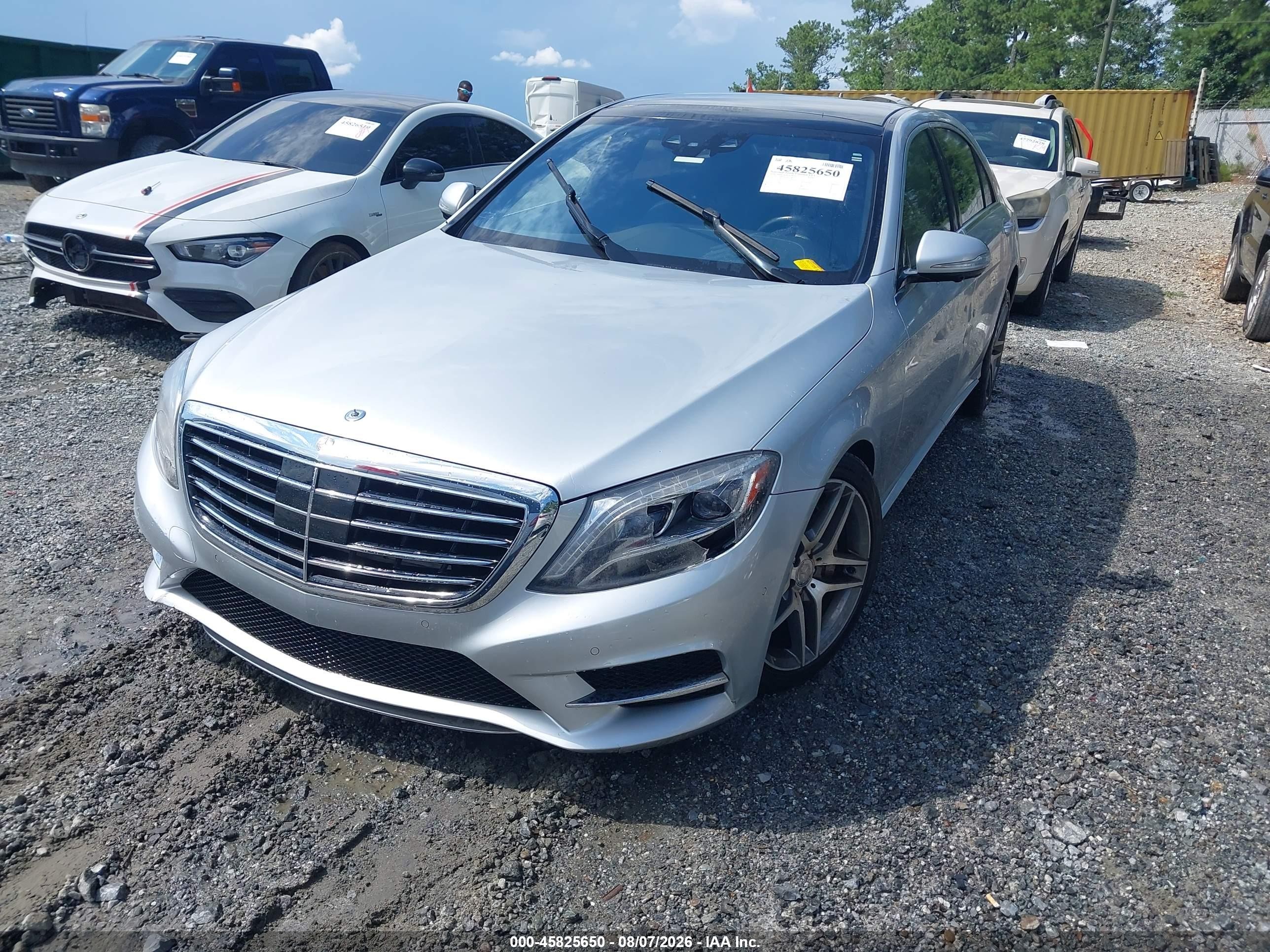2014 Mercedes-benz S 550 4matic Silver vin: WDDUG8FB4EA061248