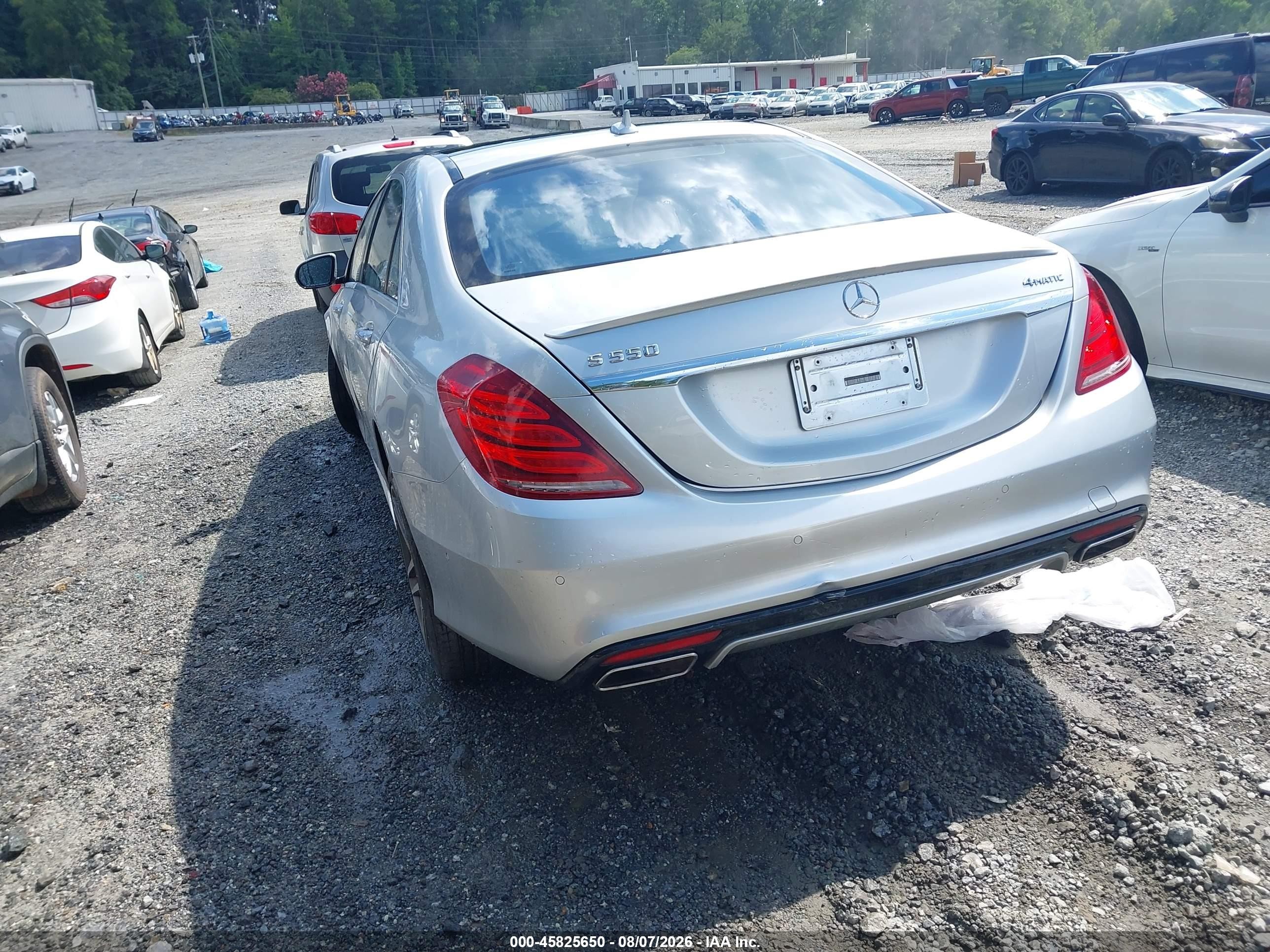 2014 Mercedes-benz S 550 4matic Silver vin: WDDUG8FB4EA061248
