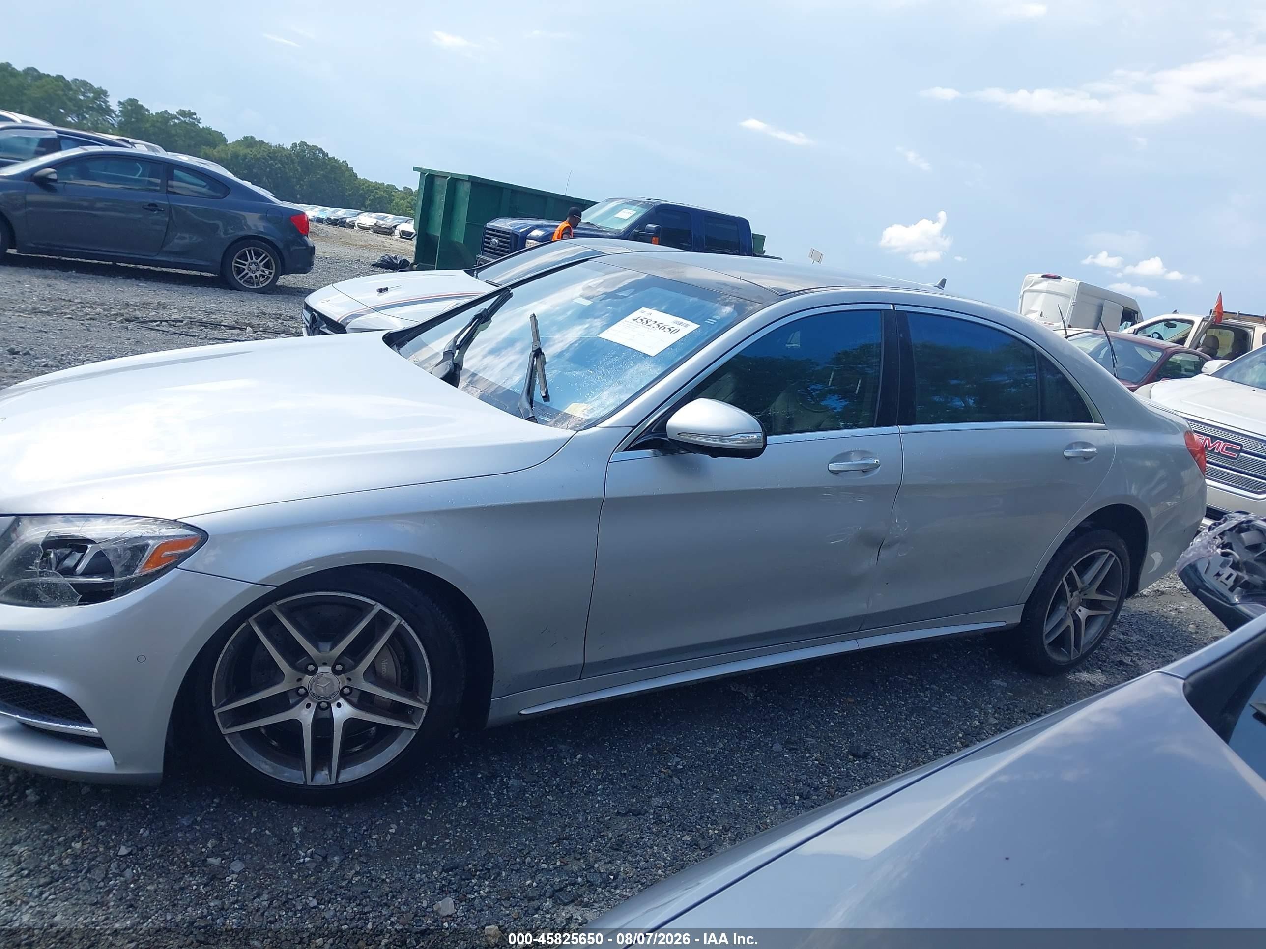 2014 Mercedes-benz S 550 4matic Silver vin: WDDUG8FB4EA061248