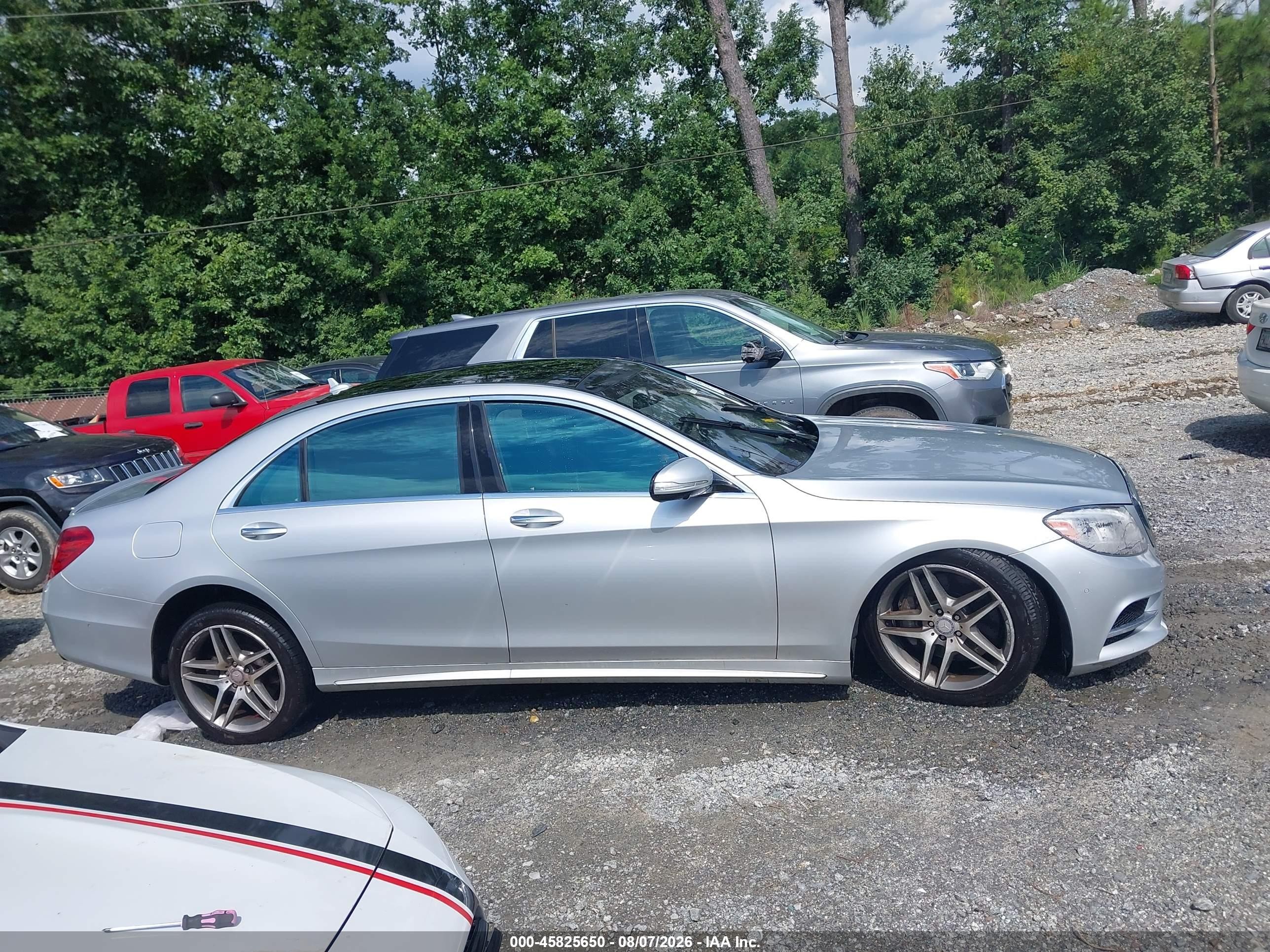 2014 Mercedes-benz S 550 4matic Silver vin: WDDUG8FB4EA061248