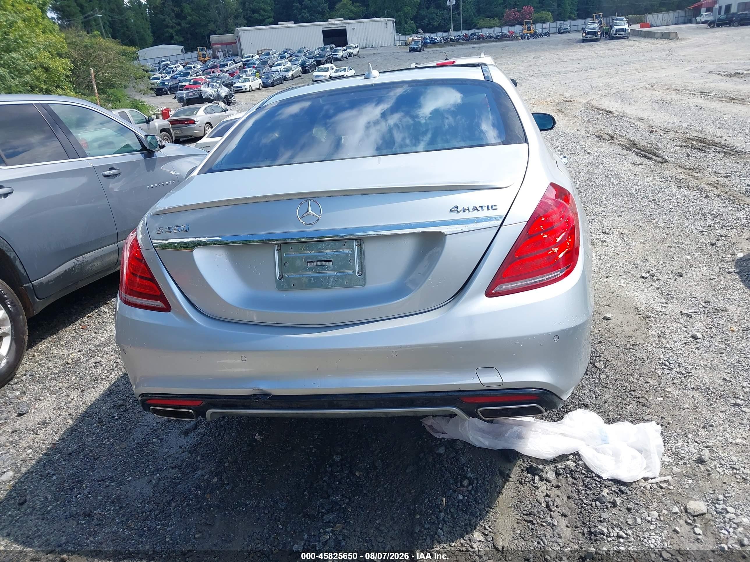 2014 Mercedes-benz S 550 4matic Silver vin: WDDUG8FB4EA061248