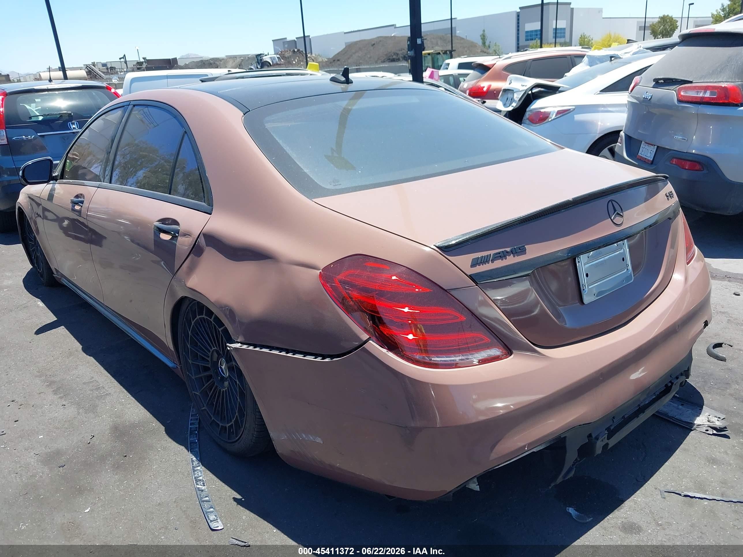 2015 Mercedes-benz S 550 4matic Brown vin: WDDUG8FB4FA079623