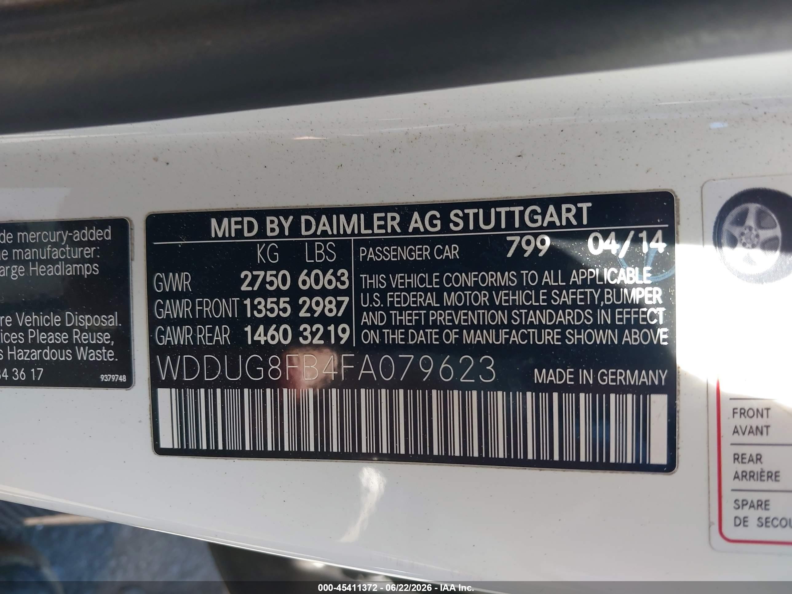 2015 Mercedes-benz S 550 4matic Brown vin: WDDUG8FB4FA079623