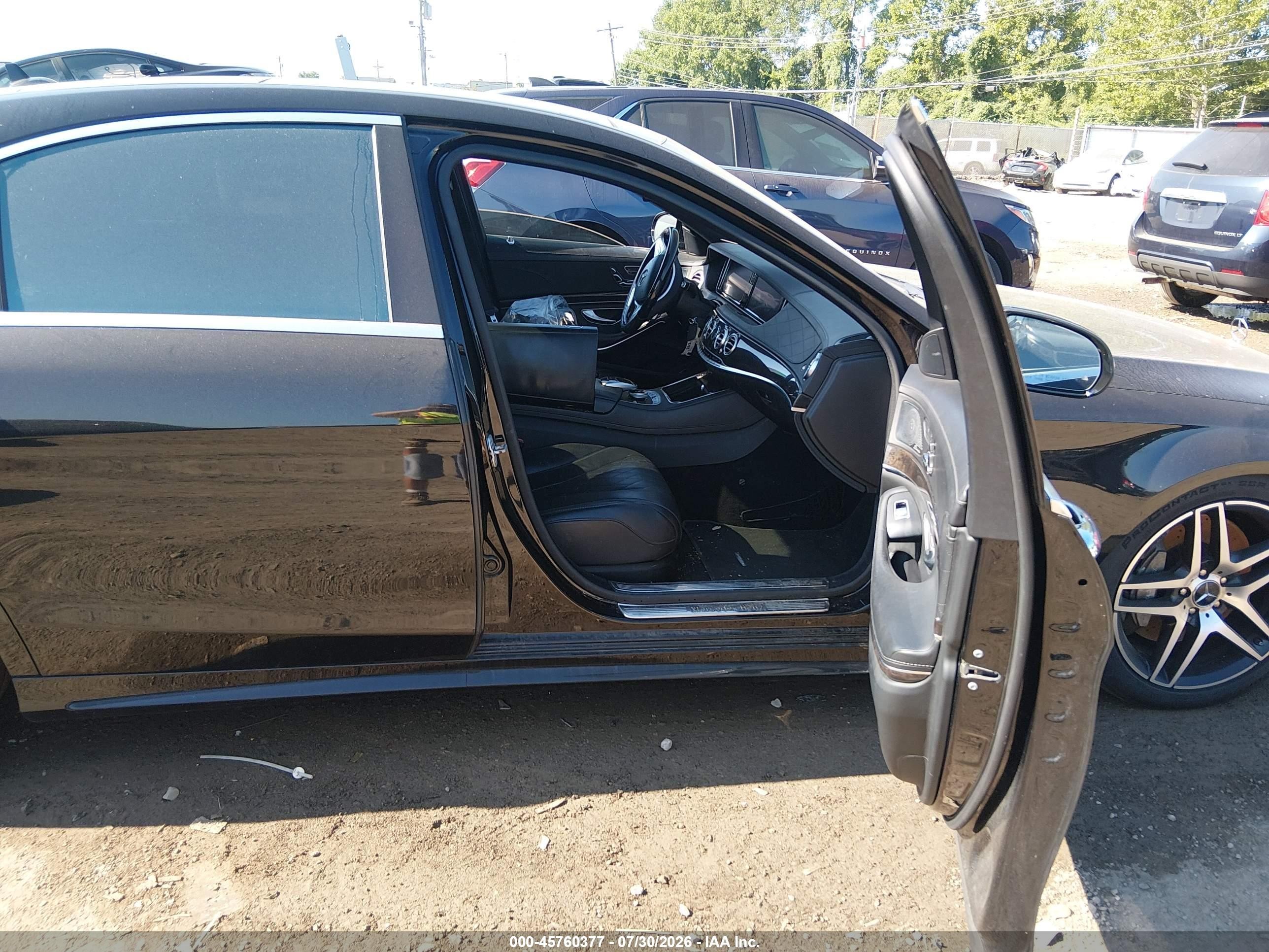 2015 Mercedes-benz S 550 4matic Black vin: WDDUG8FB4FA109073