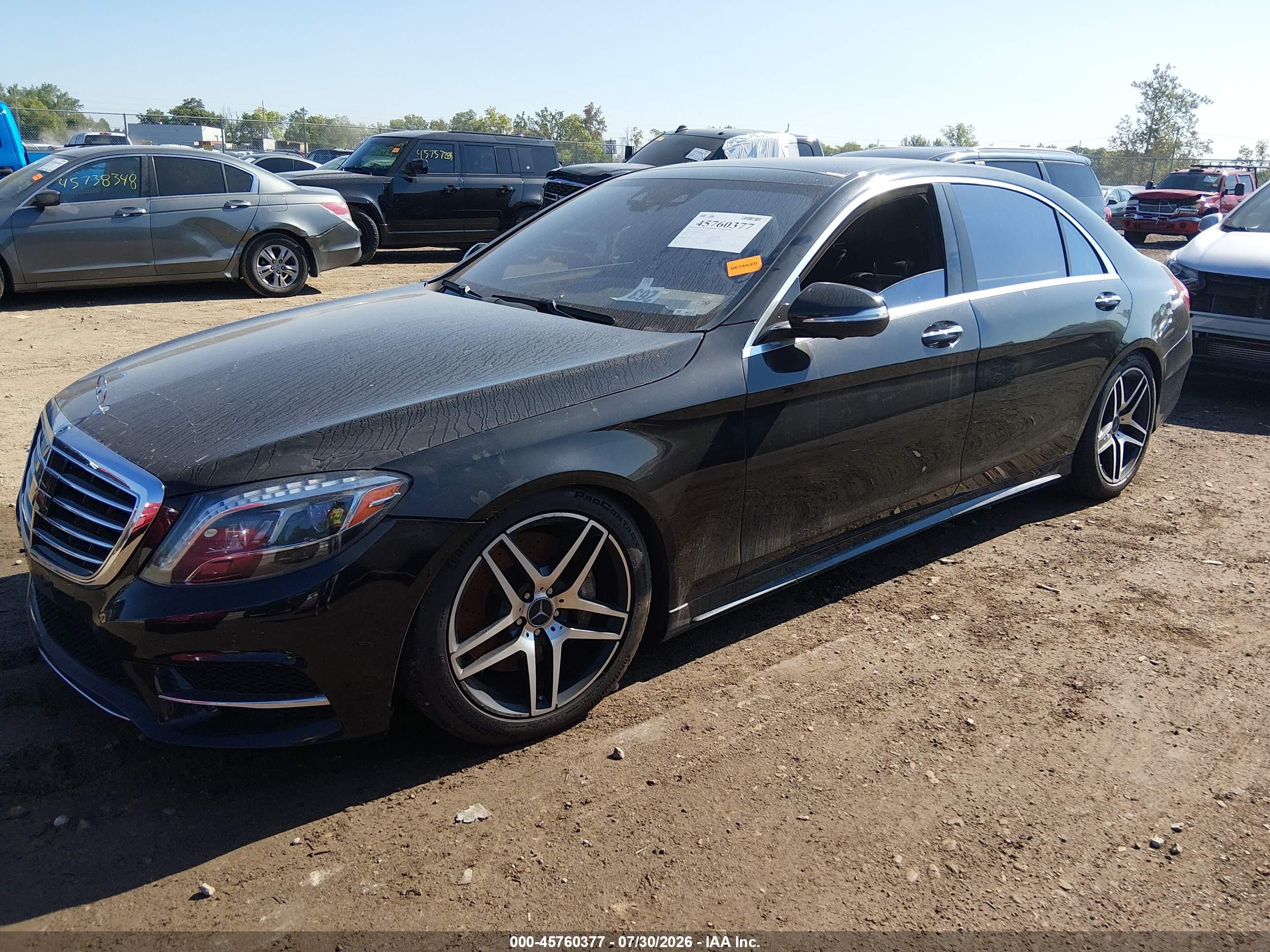 2015 Mercedes-benz S 550 4matic Black vin: WDDUG8FB4FA109073
