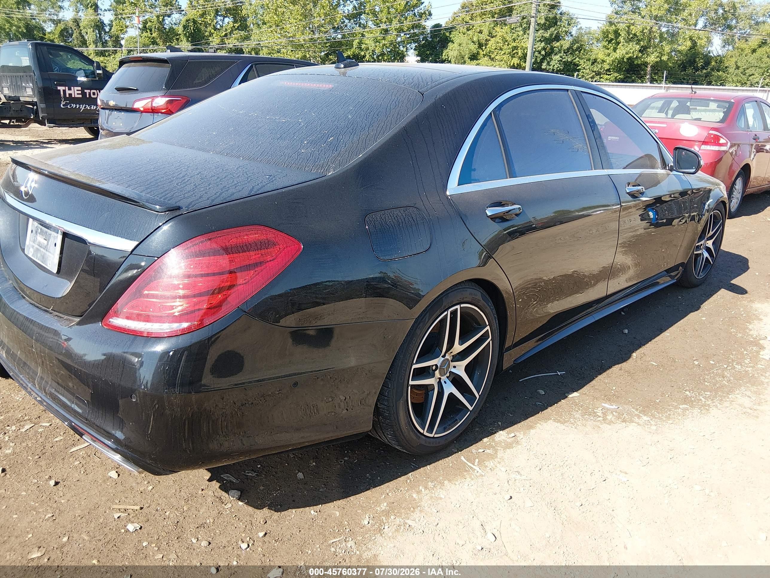 2015 Mercedes-benz S 550 4matic Black vin: WDDUG8FB4FA109073