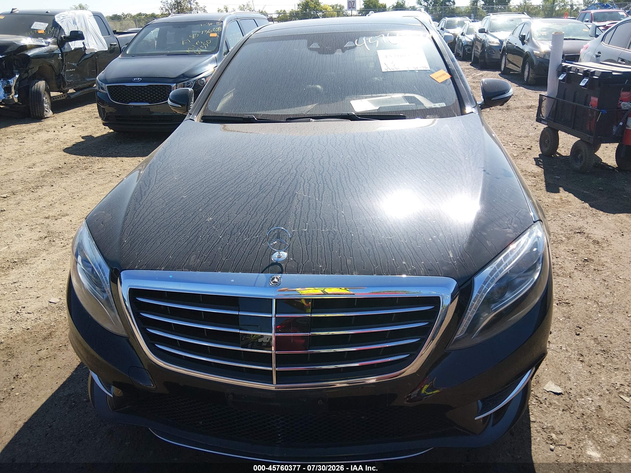 2015 Mercedes-benz S 550 4matic Black vin: WDDUG8FB4FA109073