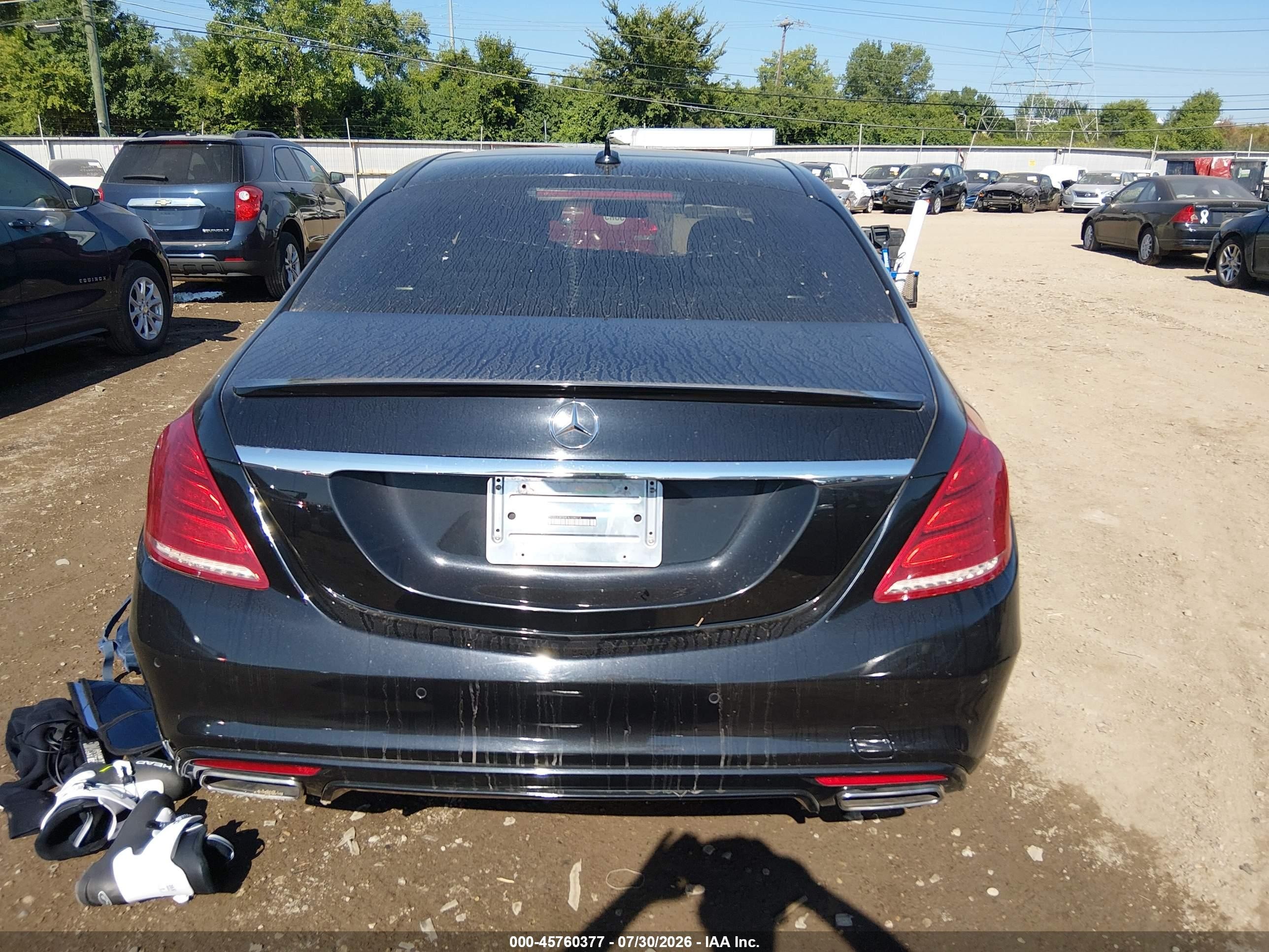 2015 Mercedes-benz S 550 4matic Black vin: WDDUG8FB4FA109073