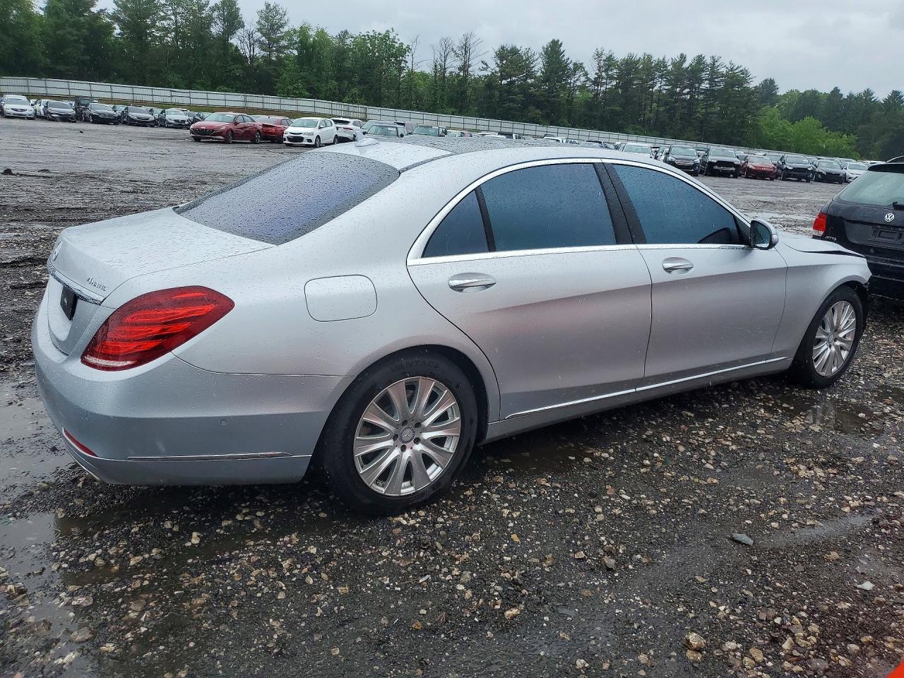 2015 Mercedes-benz S 550 4matic Silver vin: WDDUG8FB4FA163229