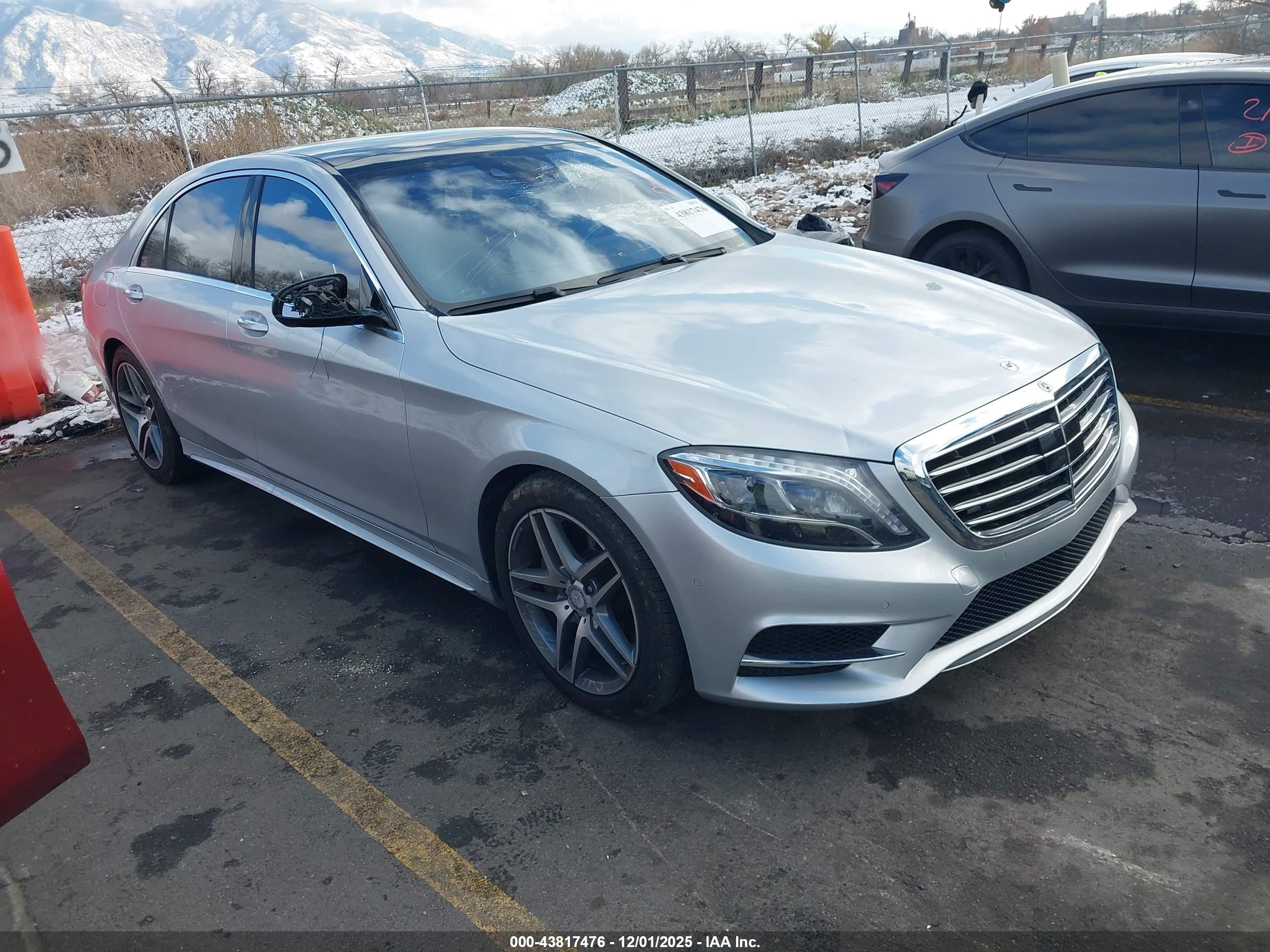 2014 Mercedes-benz S 550 4matic Gray vin: WDDUG8FB5EA050646