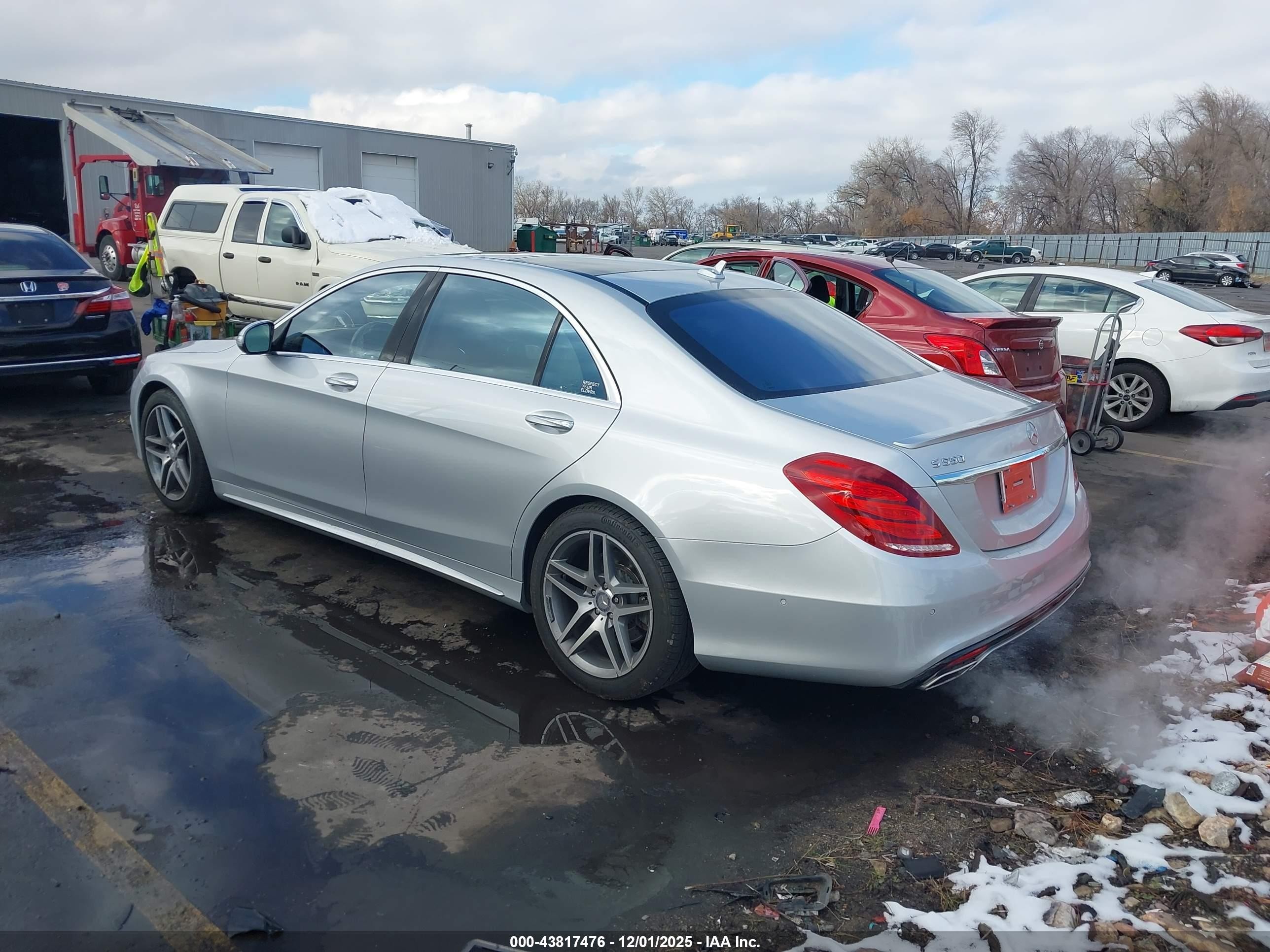 2014 Mercedes-benz S 550 4matic Gray vin: WDDUG8FB5EA050646