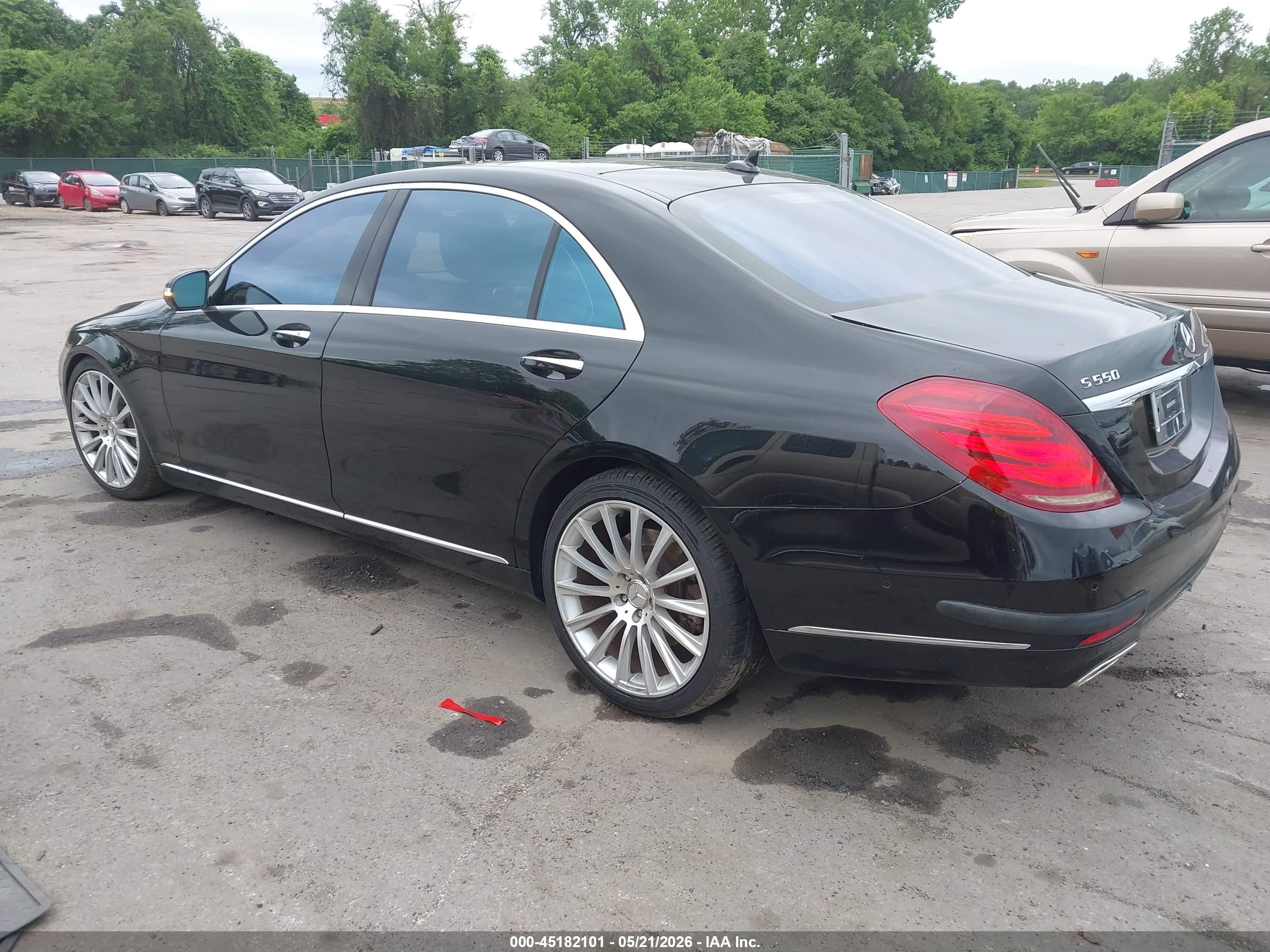 2014 Mercedes-benz S 550 4matic Black vin: WDDUG8FB5EA060089
