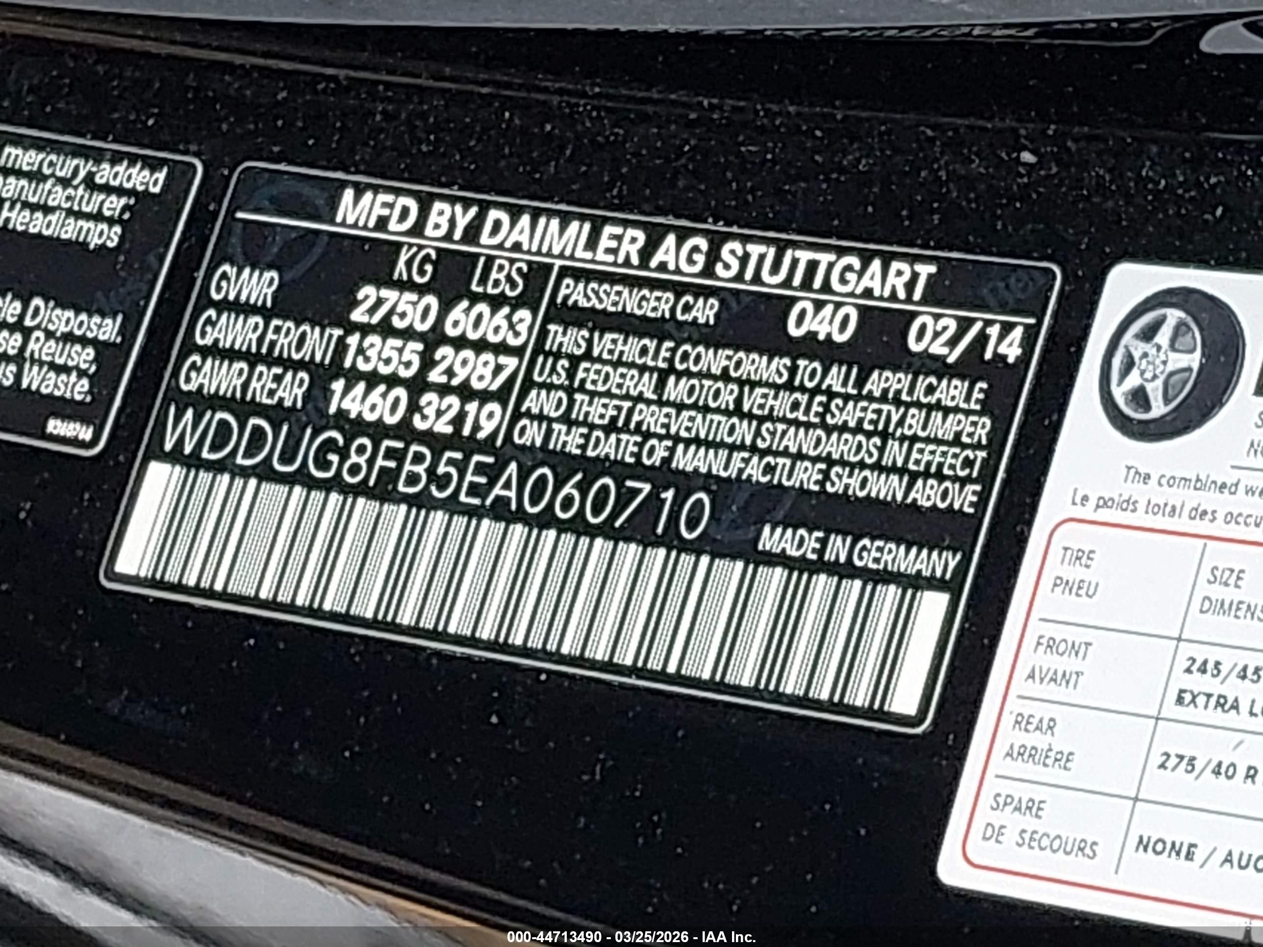 2014 Mercedes-benz S 550 4matic Черный vin: WDDUG8FB5EA060710
