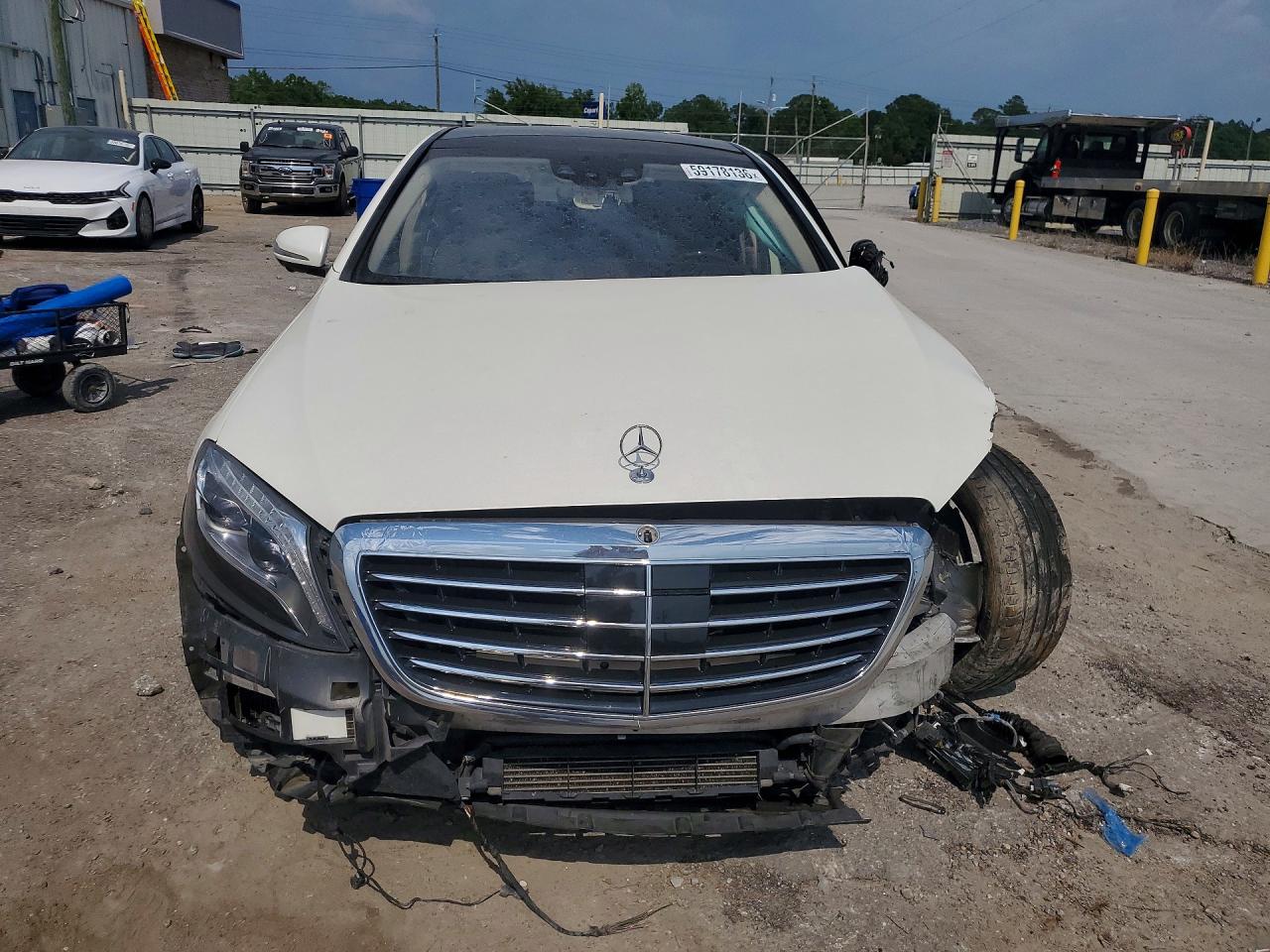2015 Mercedes-benz S 550 4matic White vin: WDDUG8FB5FA086516