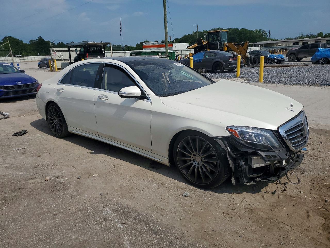 2015 Mercedes-benz S 550 4matic White vin: WDDUG8FB5FA086516