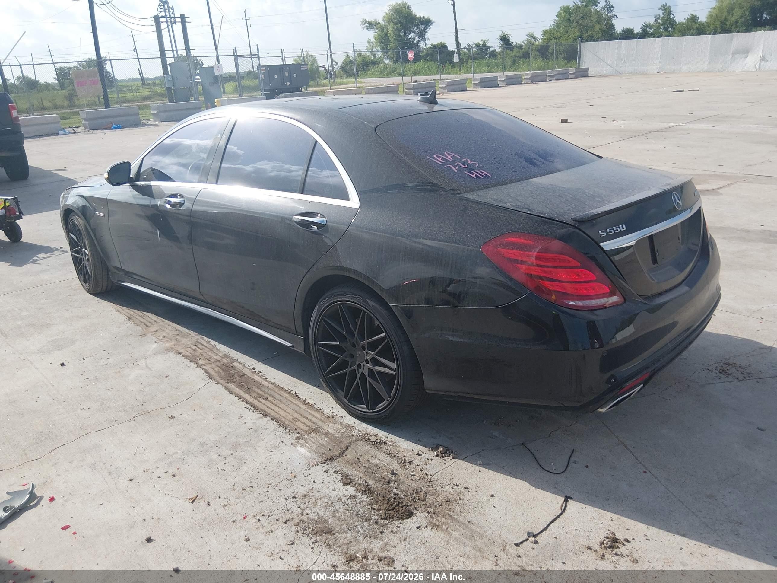 2015 Mercedes-benz S 550 4matic Black vin: WDDUG8FB5FA143491