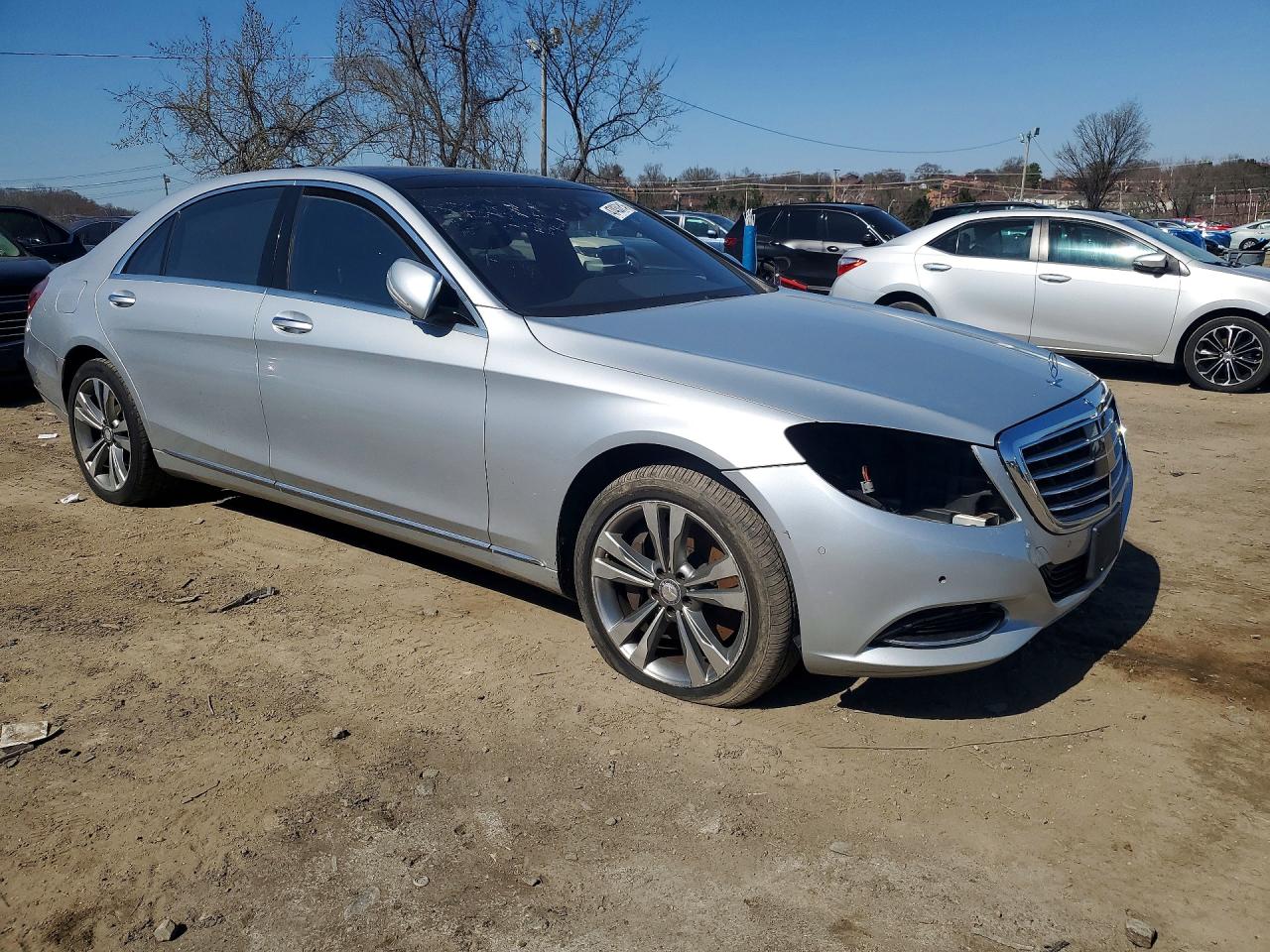 2015 Mercedes-benz S 550 4matic Silver vin: WDDUG8FB5FA160436