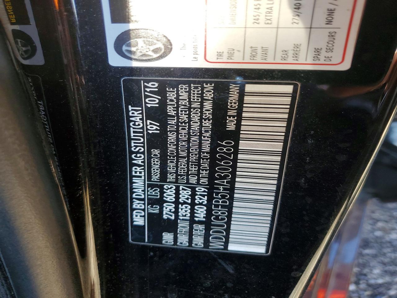 2017 Mercedes-benz S 550 4matic Black vin: WDDUG8FB5HA306286