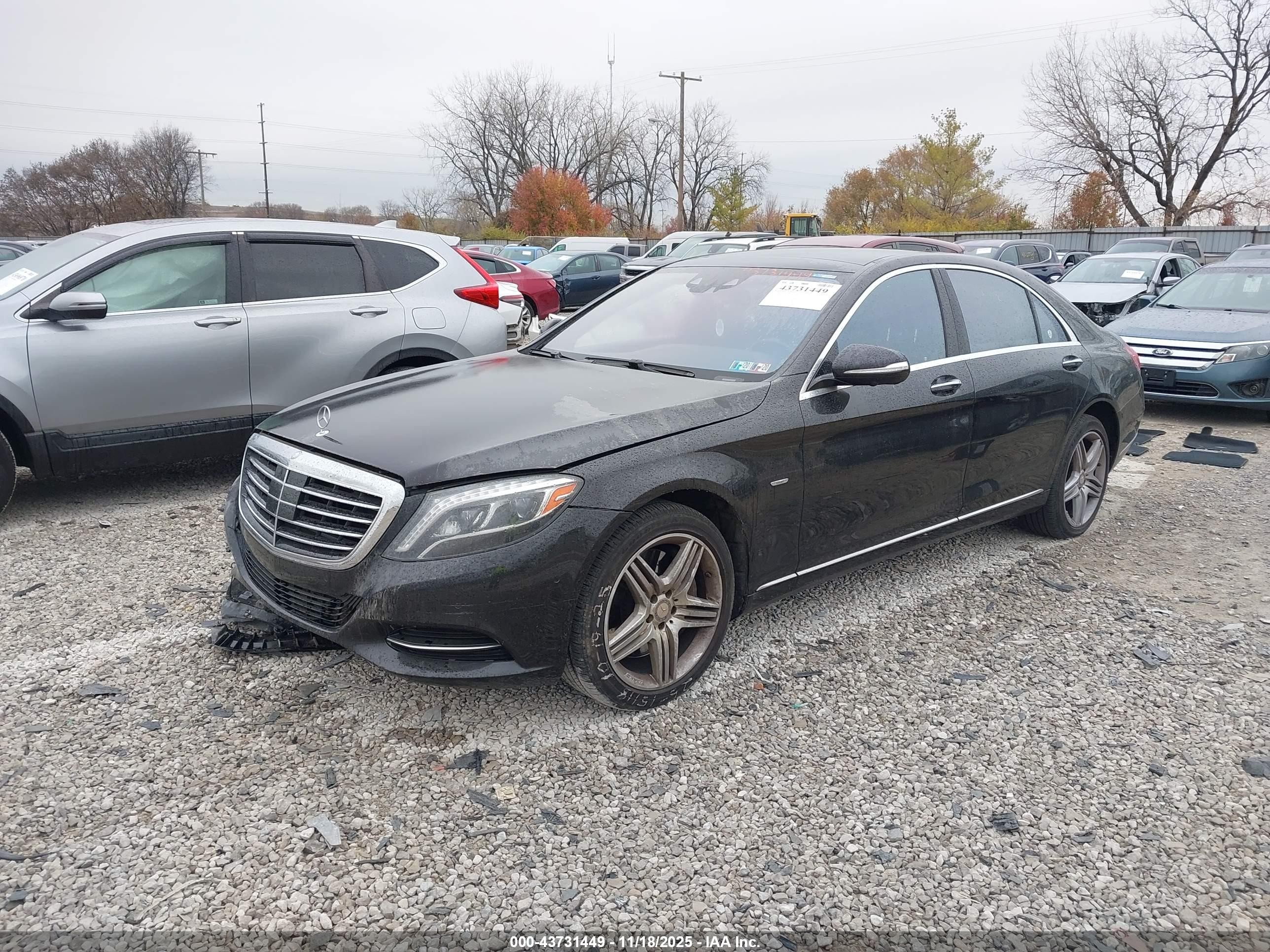 2014 Mercedes-benz S 550 4matic Gray vin: WDDUG8FB6EA021916
