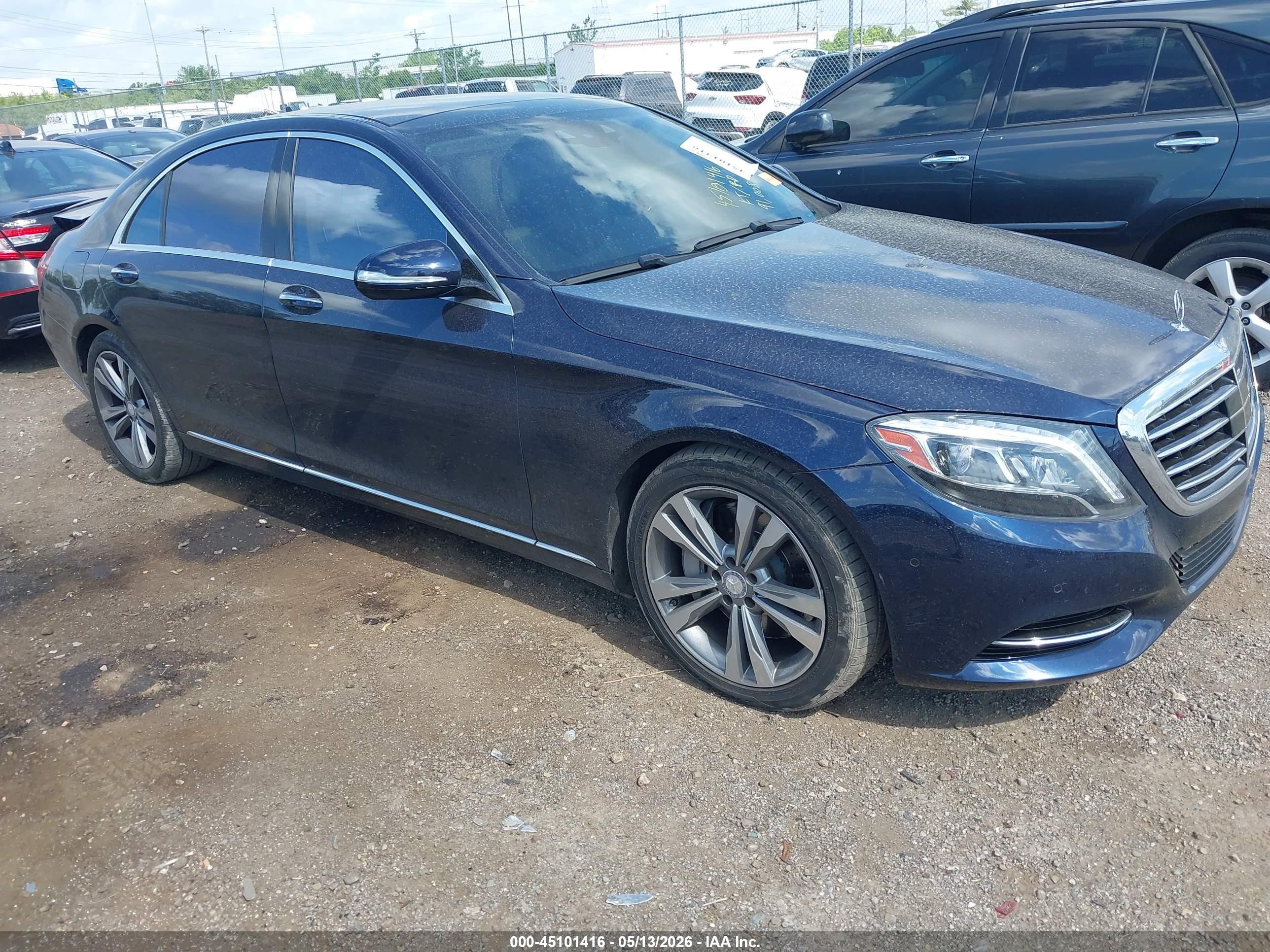 2014 Mercedes-benz S 550 4matic Dark Blue vin: WDDUG8FB6EA059713