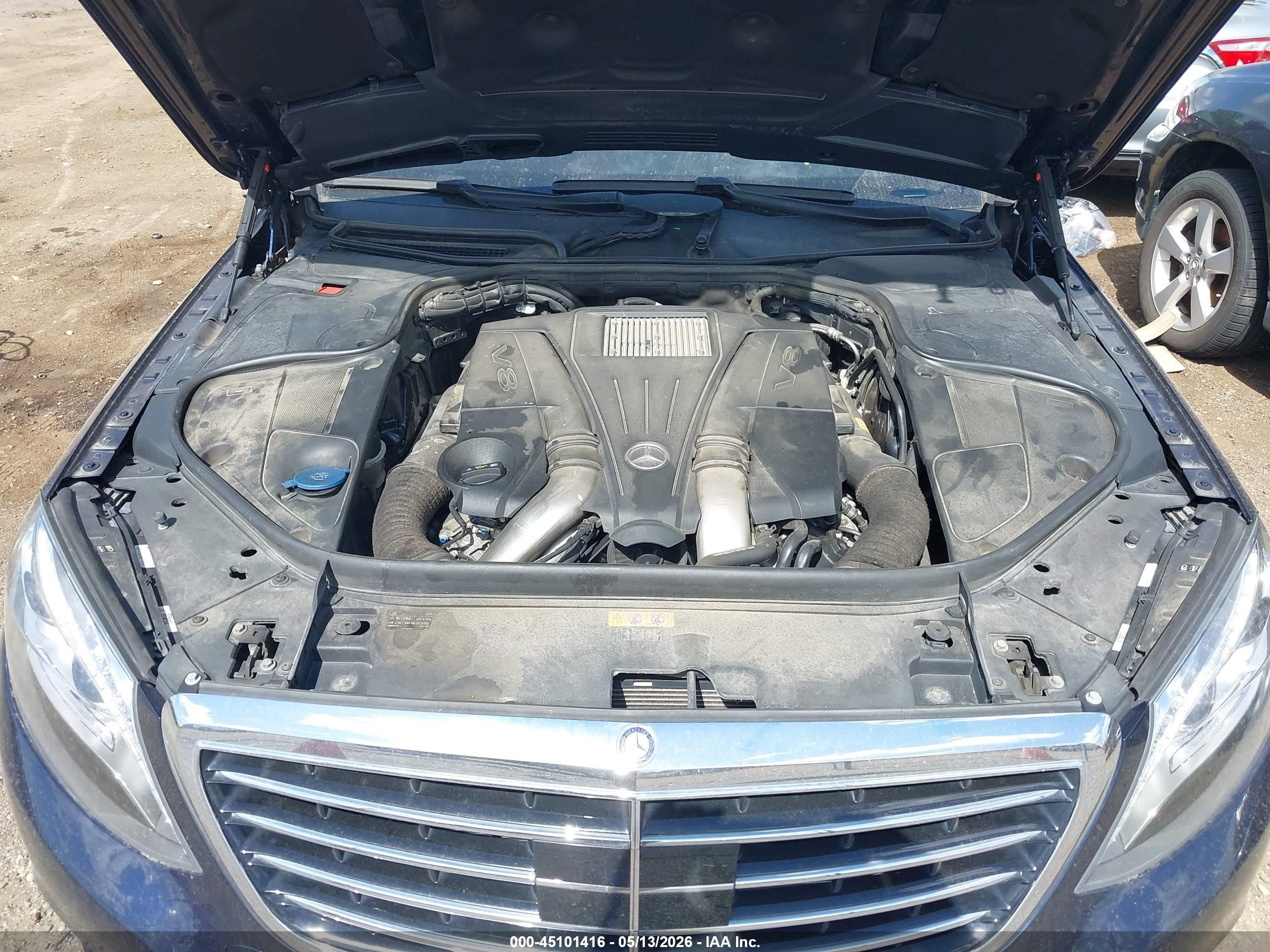 2014 Mercedes-benz S 550 4matic Dark Blue vin: WDDUG8FB6EA059713