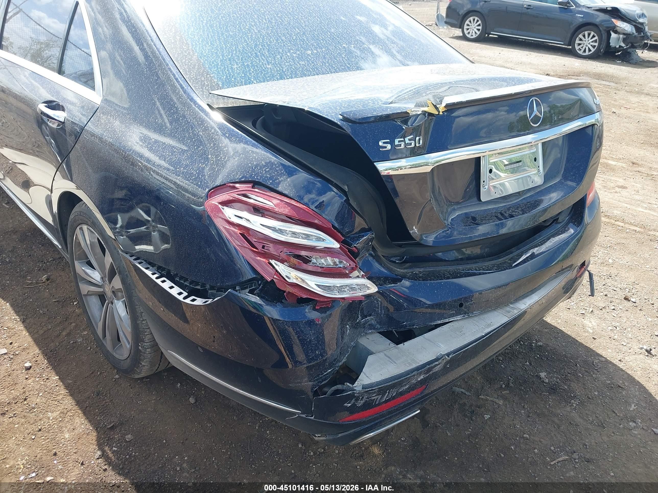 2014 Mercedes-benz S 550 4matic Dark Blue vin: WDDUG8FB6EA059713