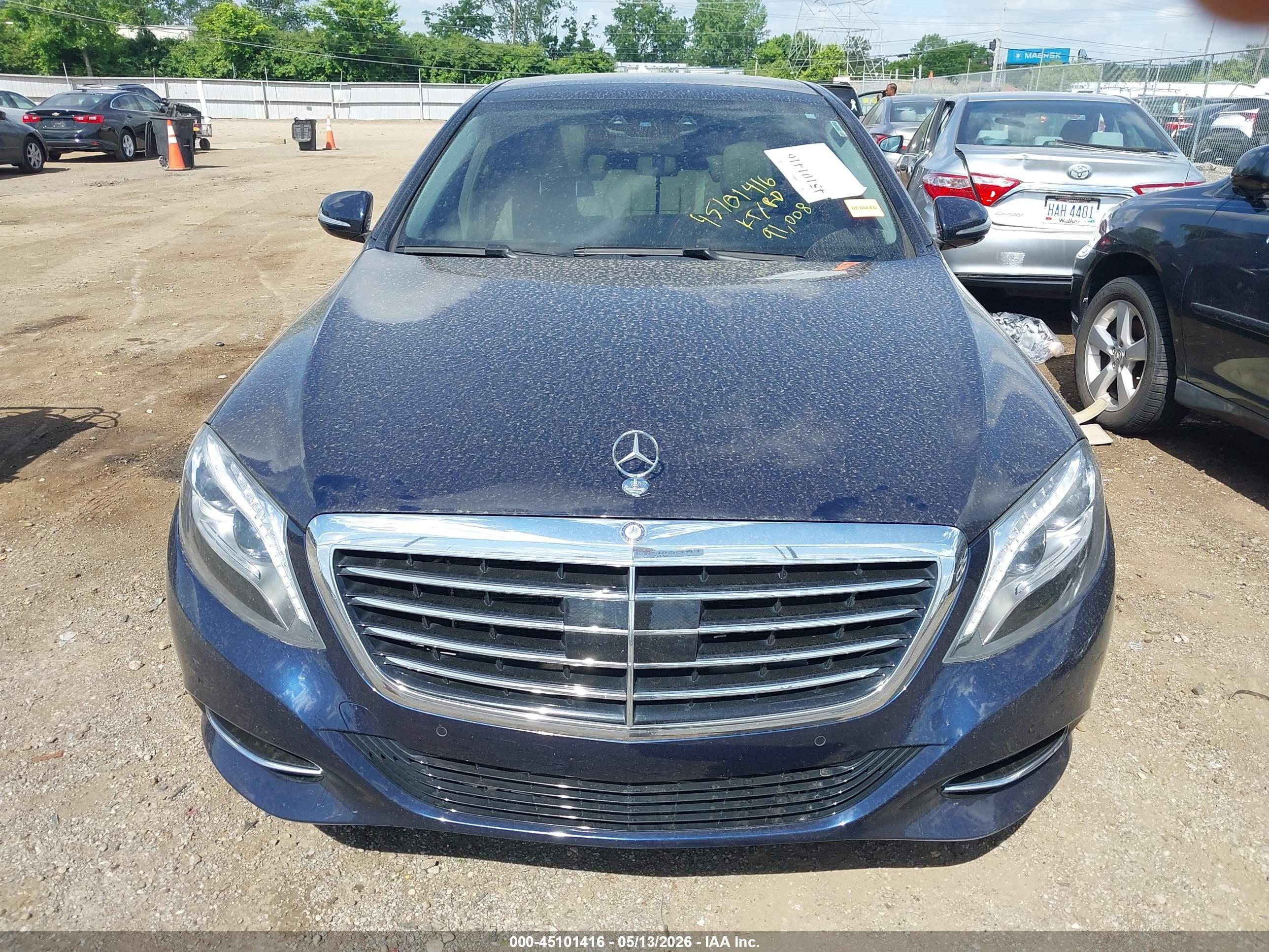 2014 Mercedes-benz S 550 4matic Dark Blue vin: WDDUG8FB6EA059713