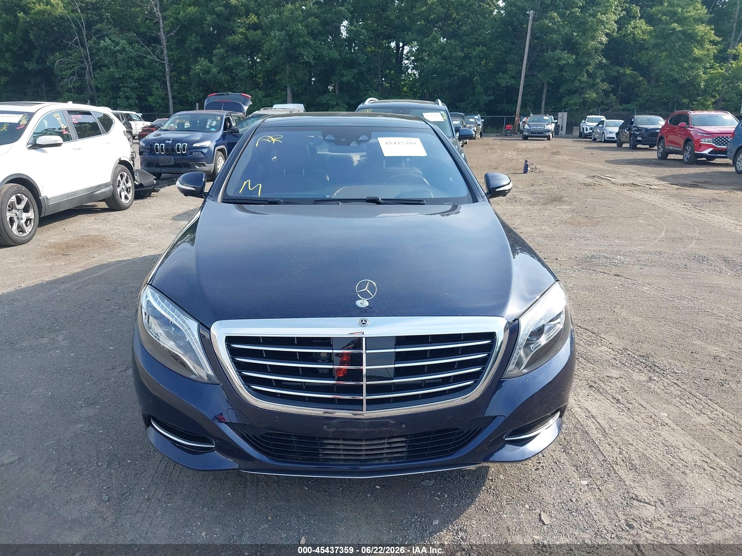 2015 Mercedes-benz S 550 4matic Dark Blue vin: WDDUG8FB6FA165564