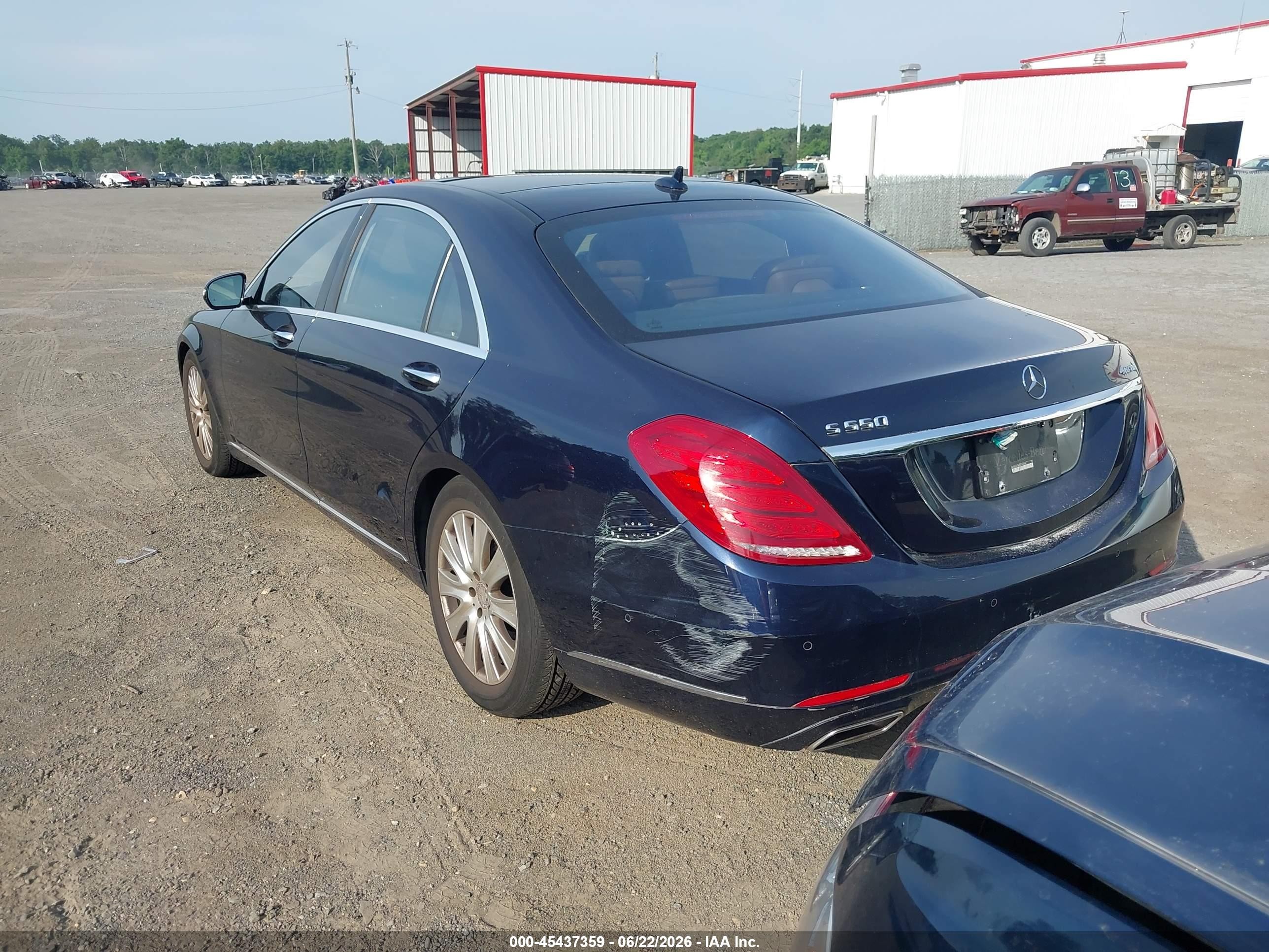 2015 Mercedes-benz S 550 4matic Dark Blue vin: WDDUG8FB6FA165564