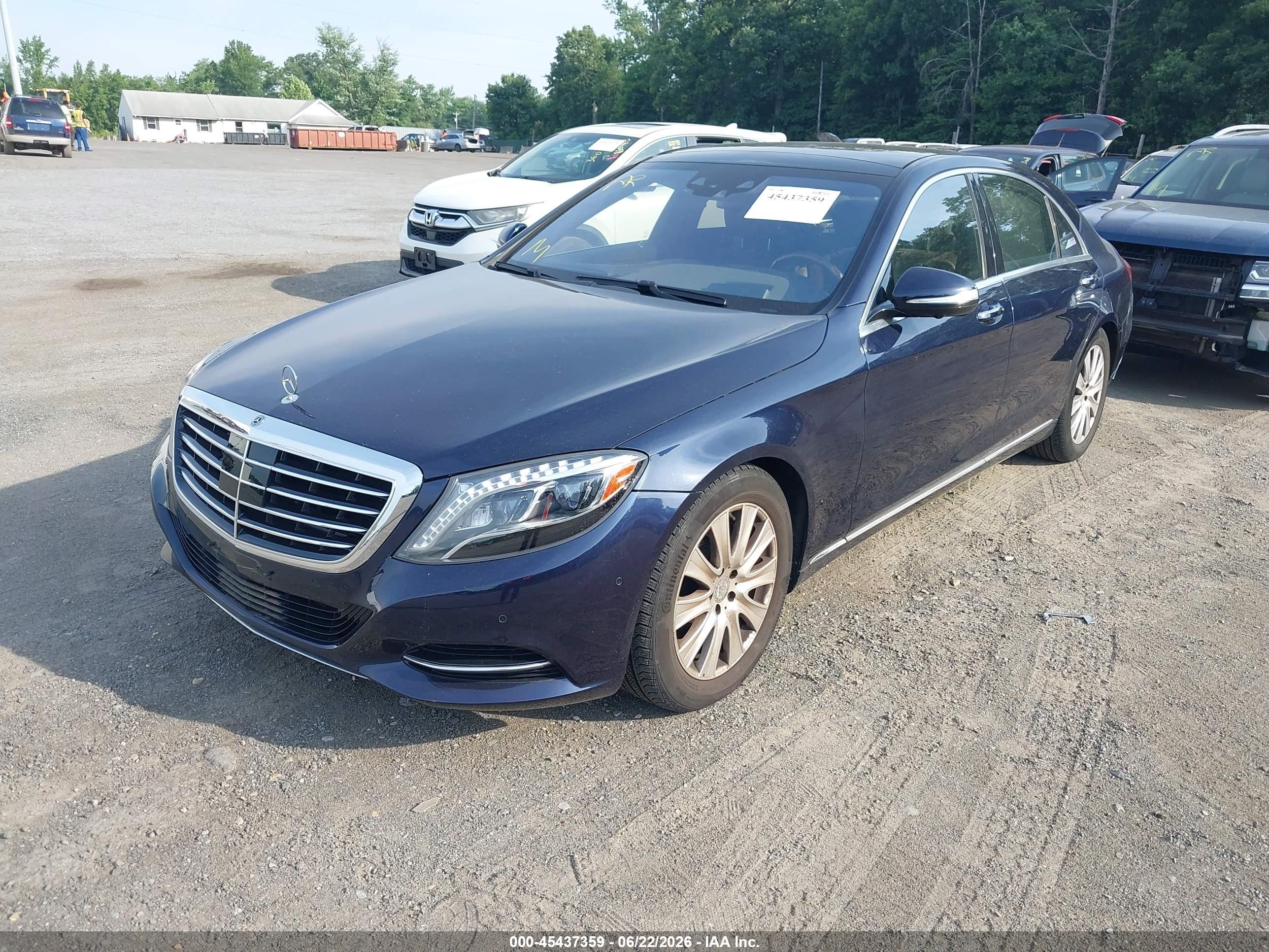 2015 Mercedes-benz S 550 4matic Dark Blue vin: WDDUG8FB6FA165564