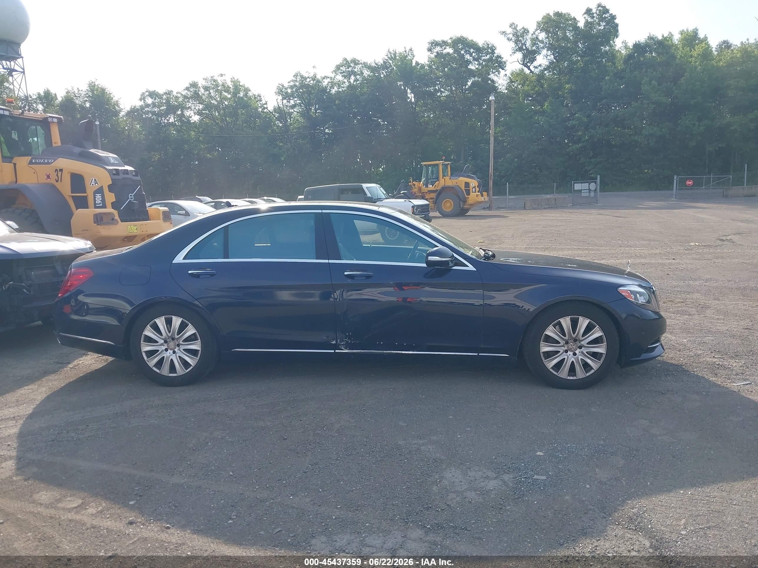 2015 Mercedes-benz S 550 4matic Dark Blue vin: WDDUG8FB6FA165564