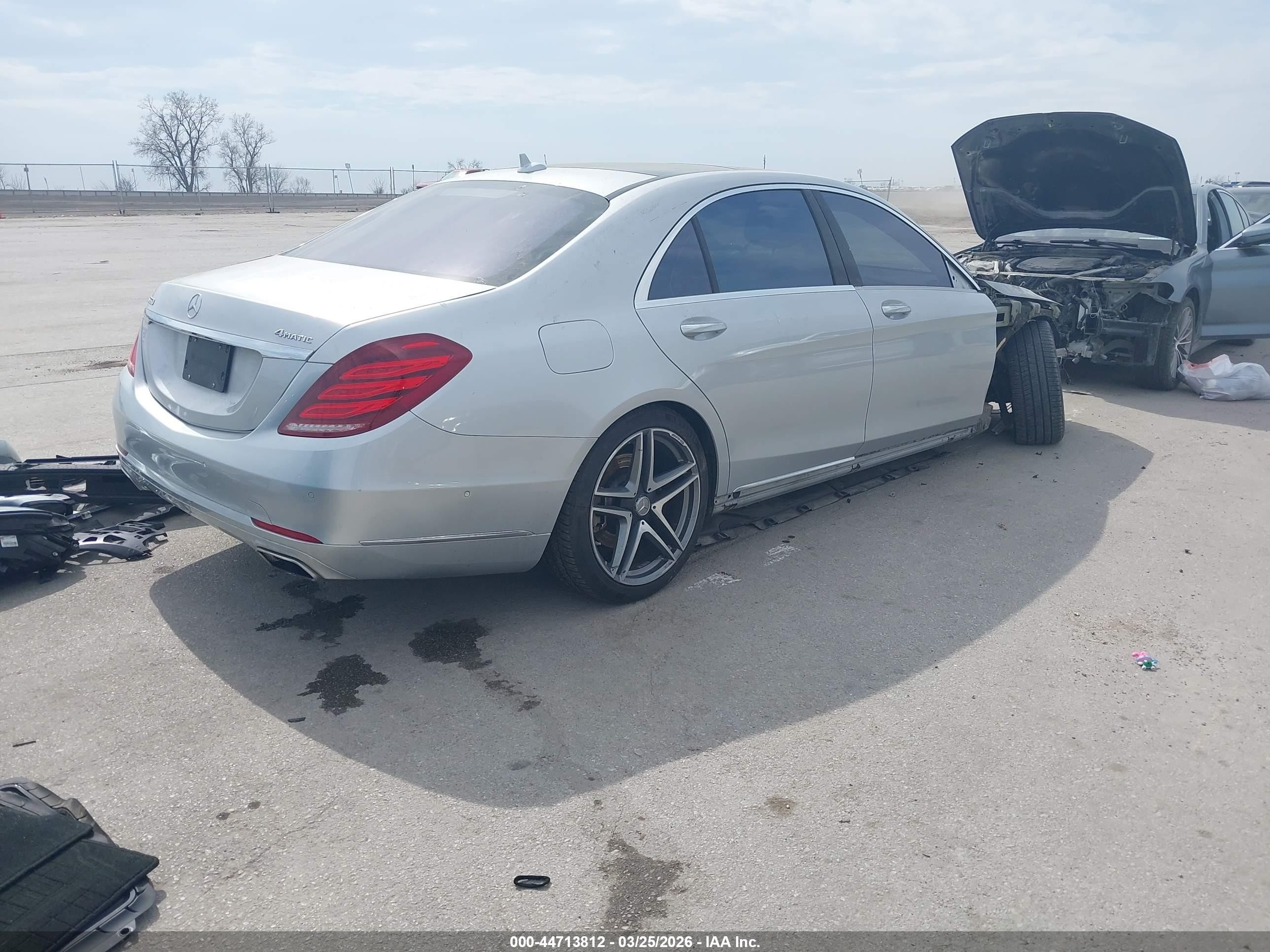 2015 Mercedes-benz S 550 4matic Gray vin: WDDUG8FB6FA177133