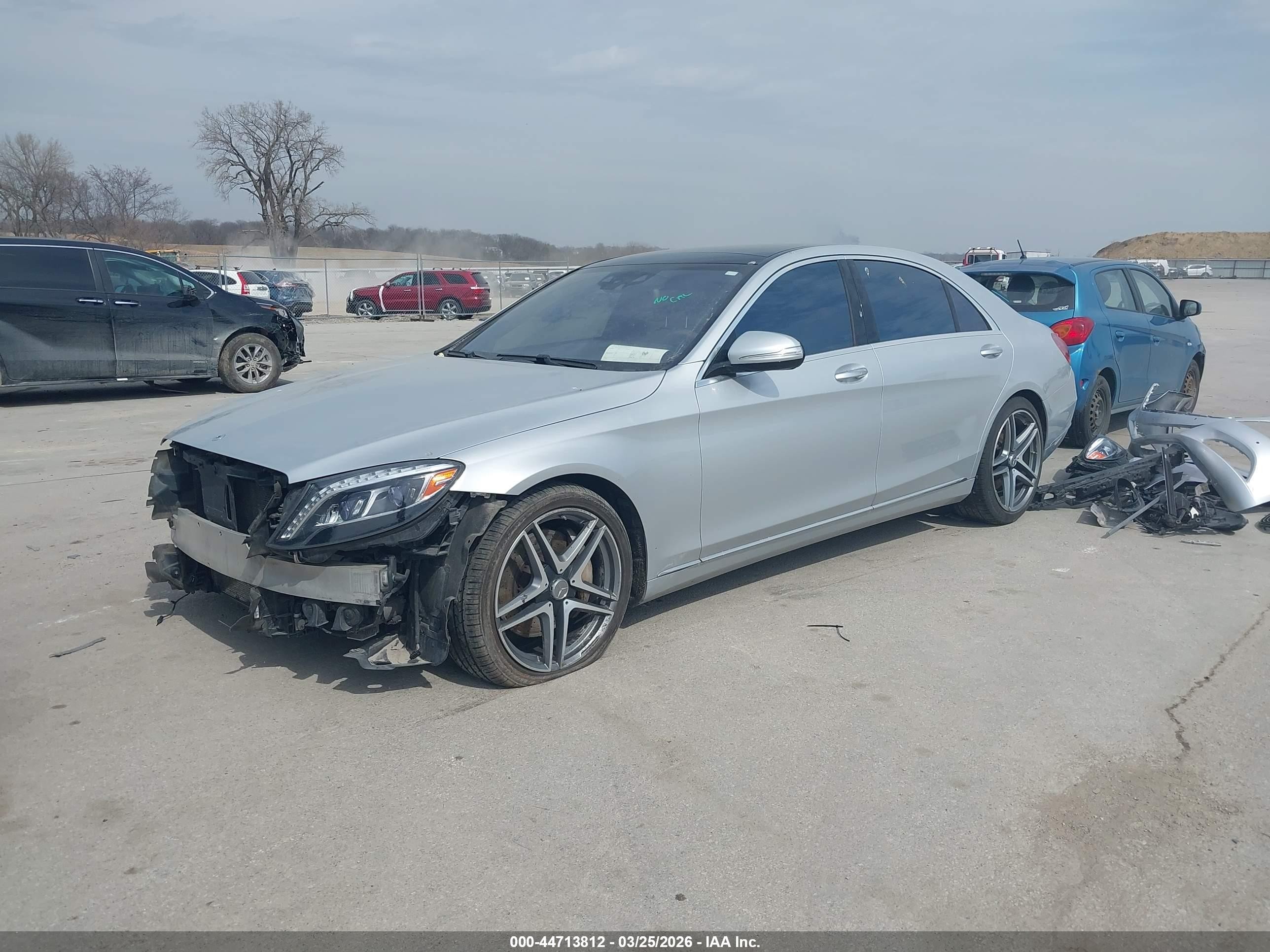 2015 Mercedes-benz S 550 4matic Gray vin: WDDUG8FB6FA177133