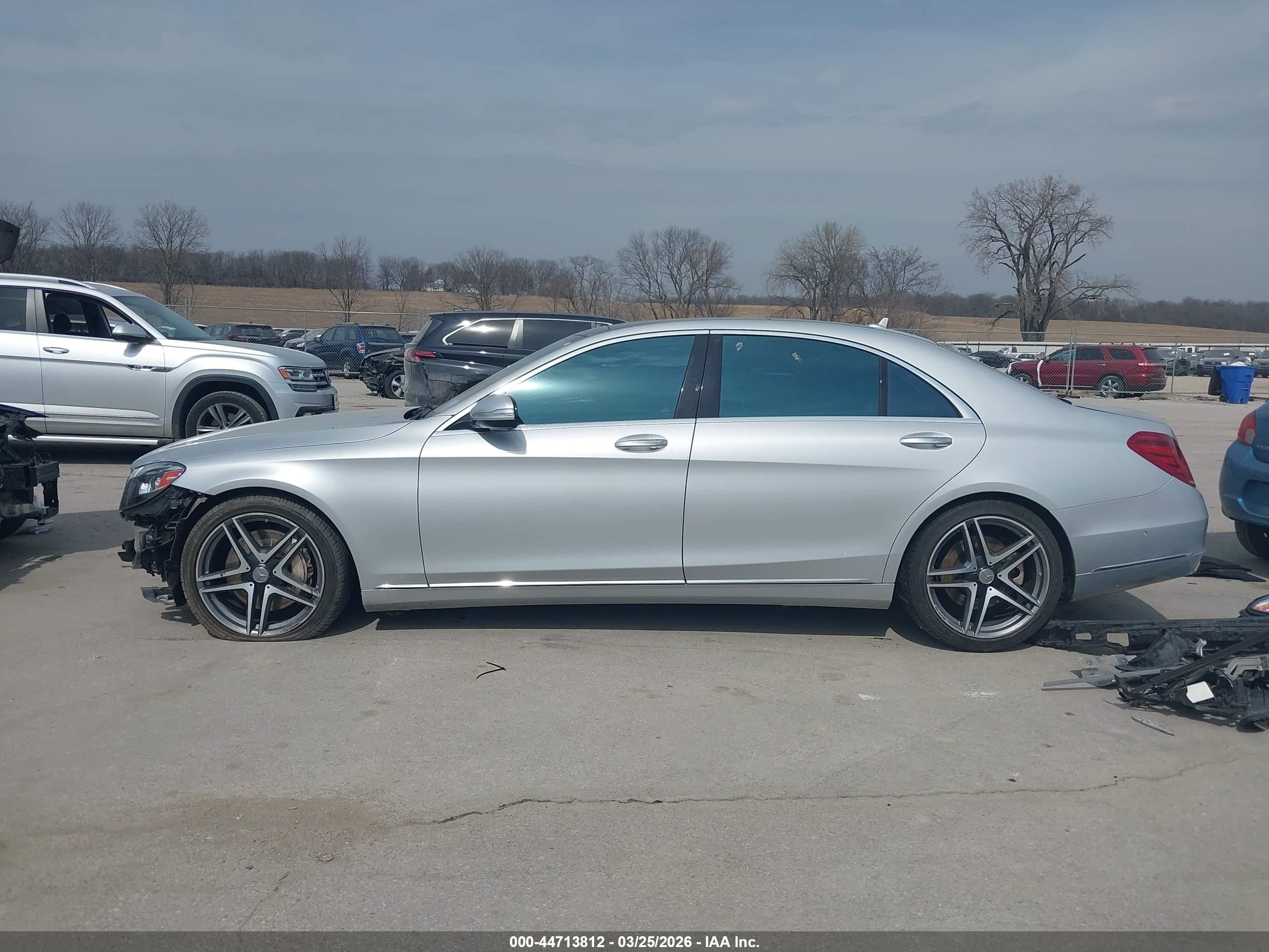 2015 Mercedes-benz S 550 4matic Gray vin: WDDUG8FB6FA177133