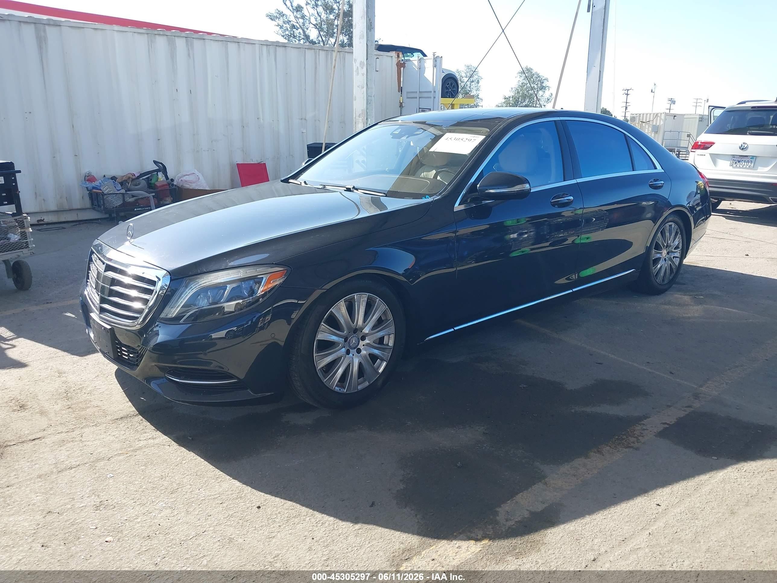 2015 Mercedes-benz S 550 4matic Blue vin: WDDUG8FB7FA081950