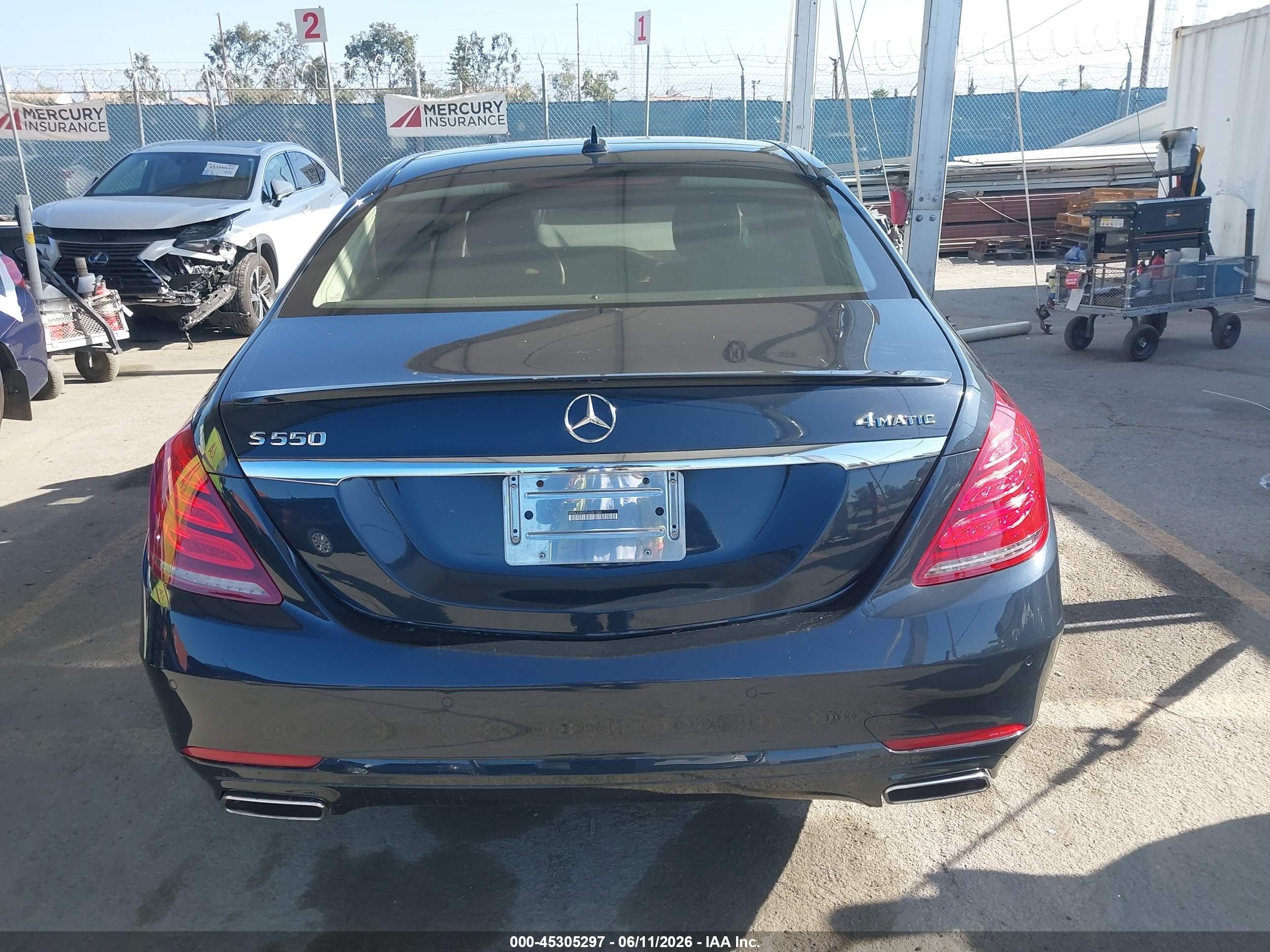 2015 Mercedes-benz S 550 4matic Blue vin: WDDUG8FB7FA081950