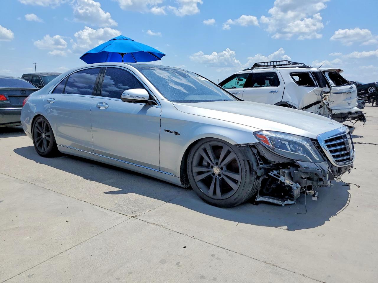 2015 Mercedes-benz S 550 4matic Silver vin: WDDUG8FB7FA176122
