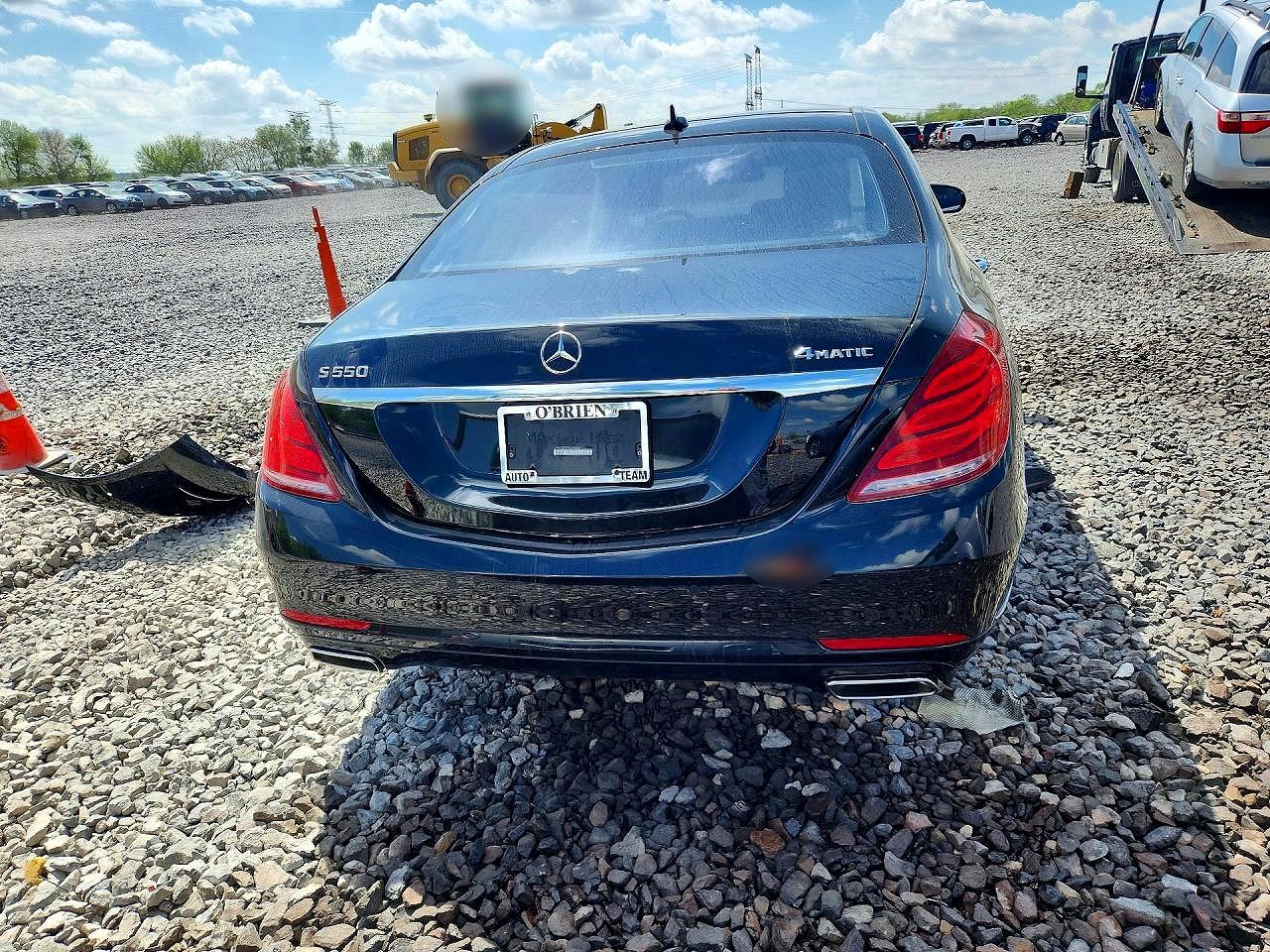 2015 Mercedes-benz S 550 4matic Black vin: WDDUG8FB7FA190635