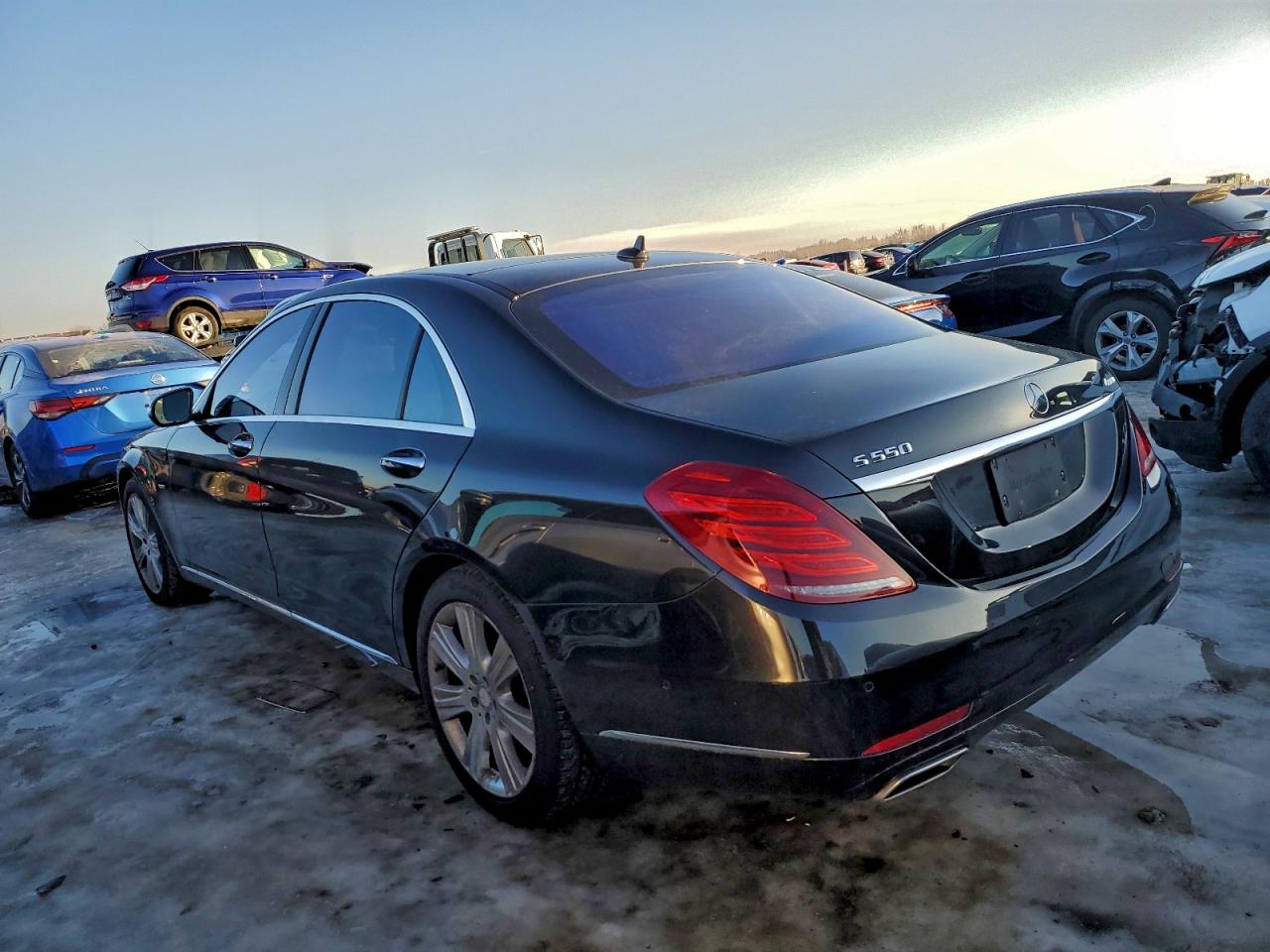 2014 Mercedes-benz S 550 4matic Черный vin: WDDUG8FB8EA022159