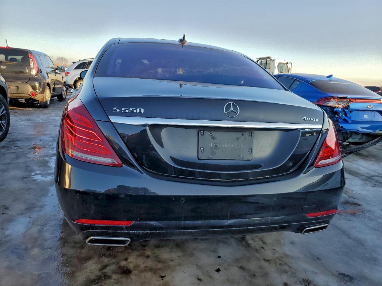 2014 Mercedes-benz S 550 4matic Черный vin: WDDUG8FB8EA022159