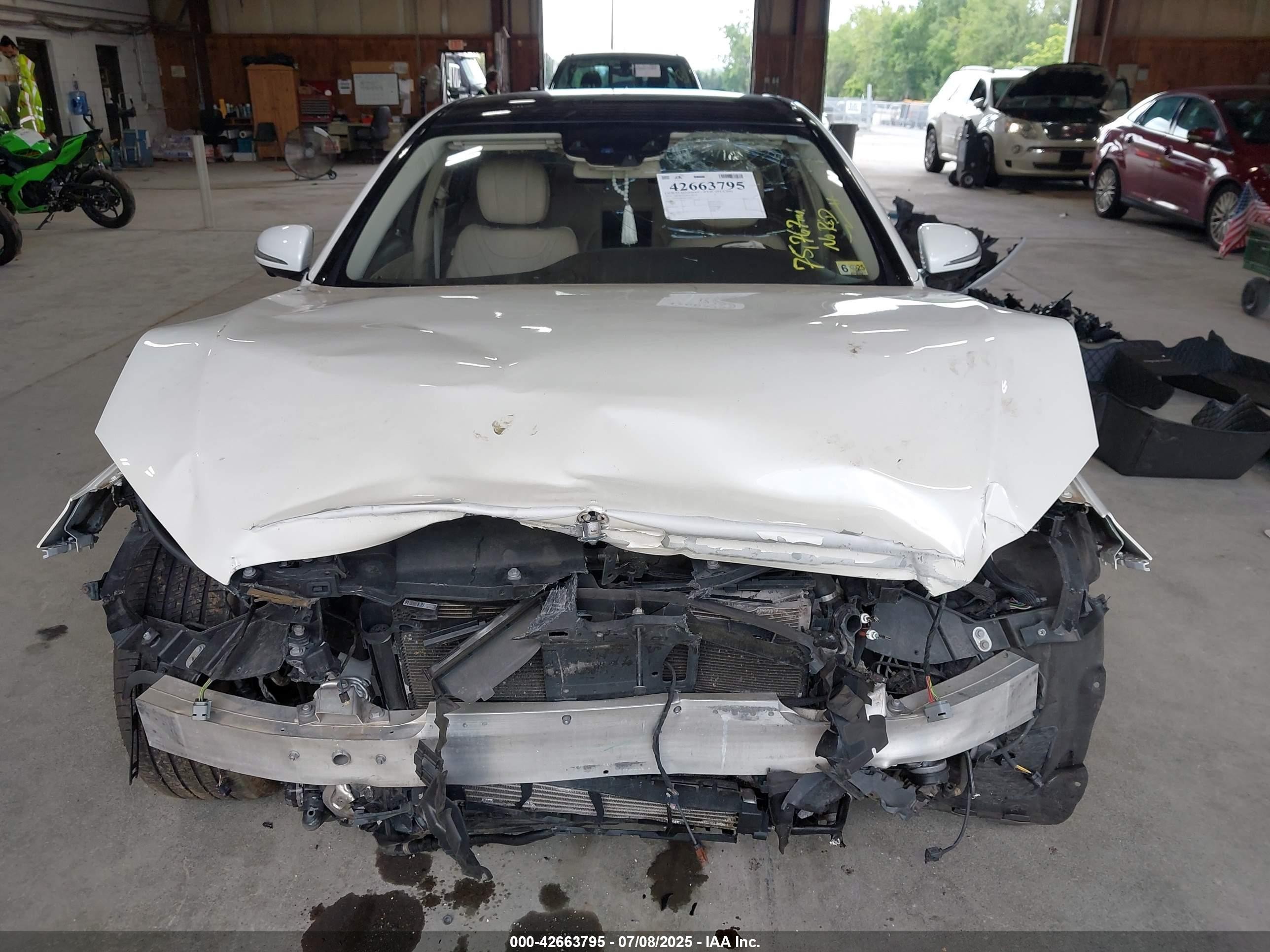 2014 Mercedes-benz S 550 4matic Белый vin: WDDUG8FB8EA068235