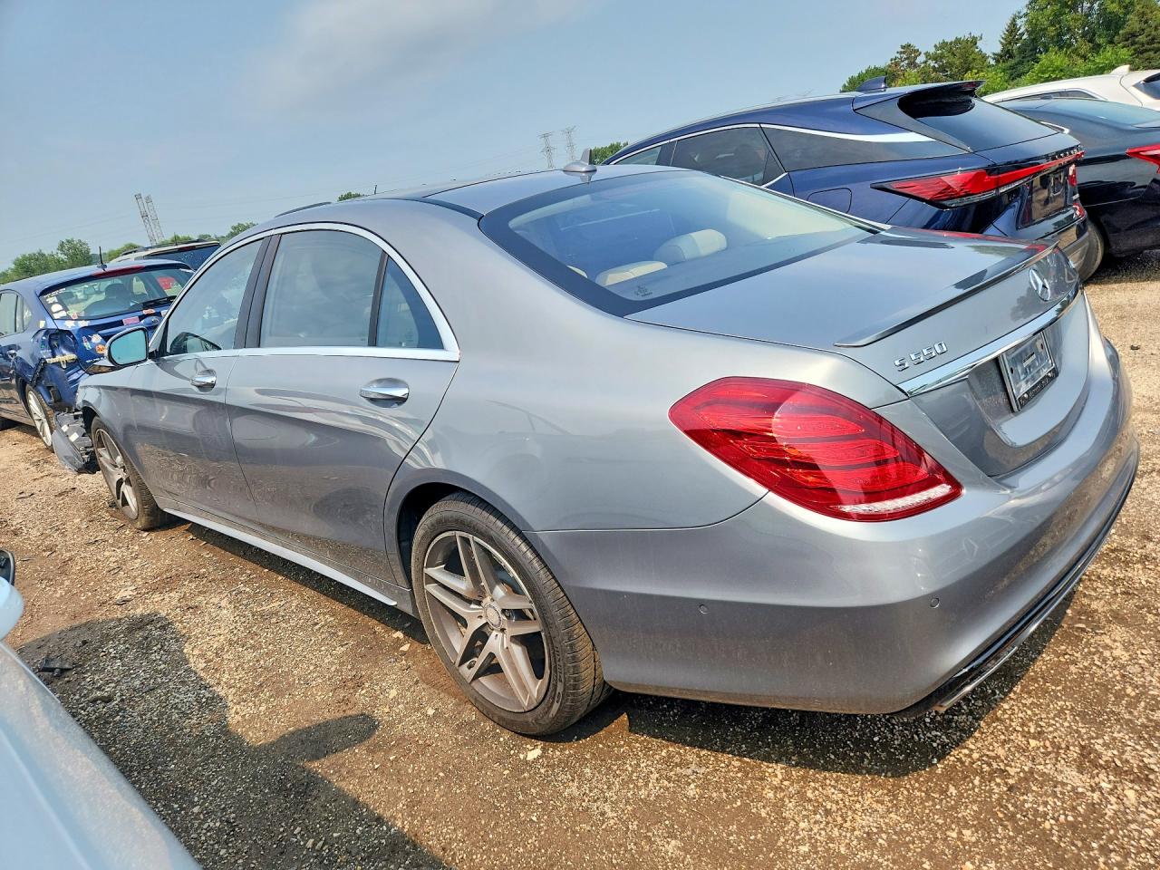 2015 Mercedes-benz S 550 4matic Gray vin: WDDUG8FB8FA073145