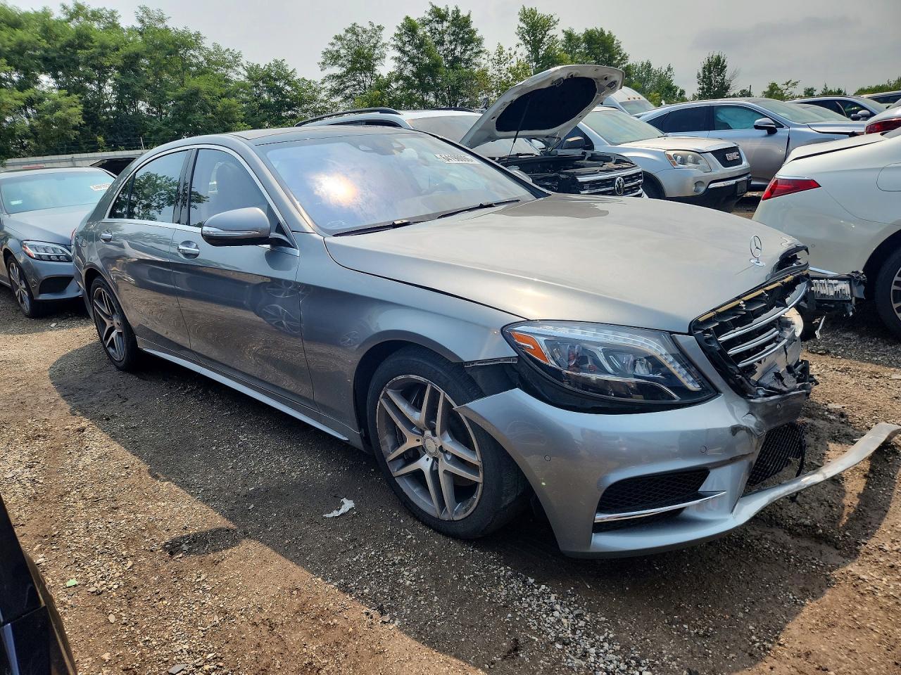 2015 Mercedes-benz S 550 4matic Gray vin: WDDUG8FB8FA073145
