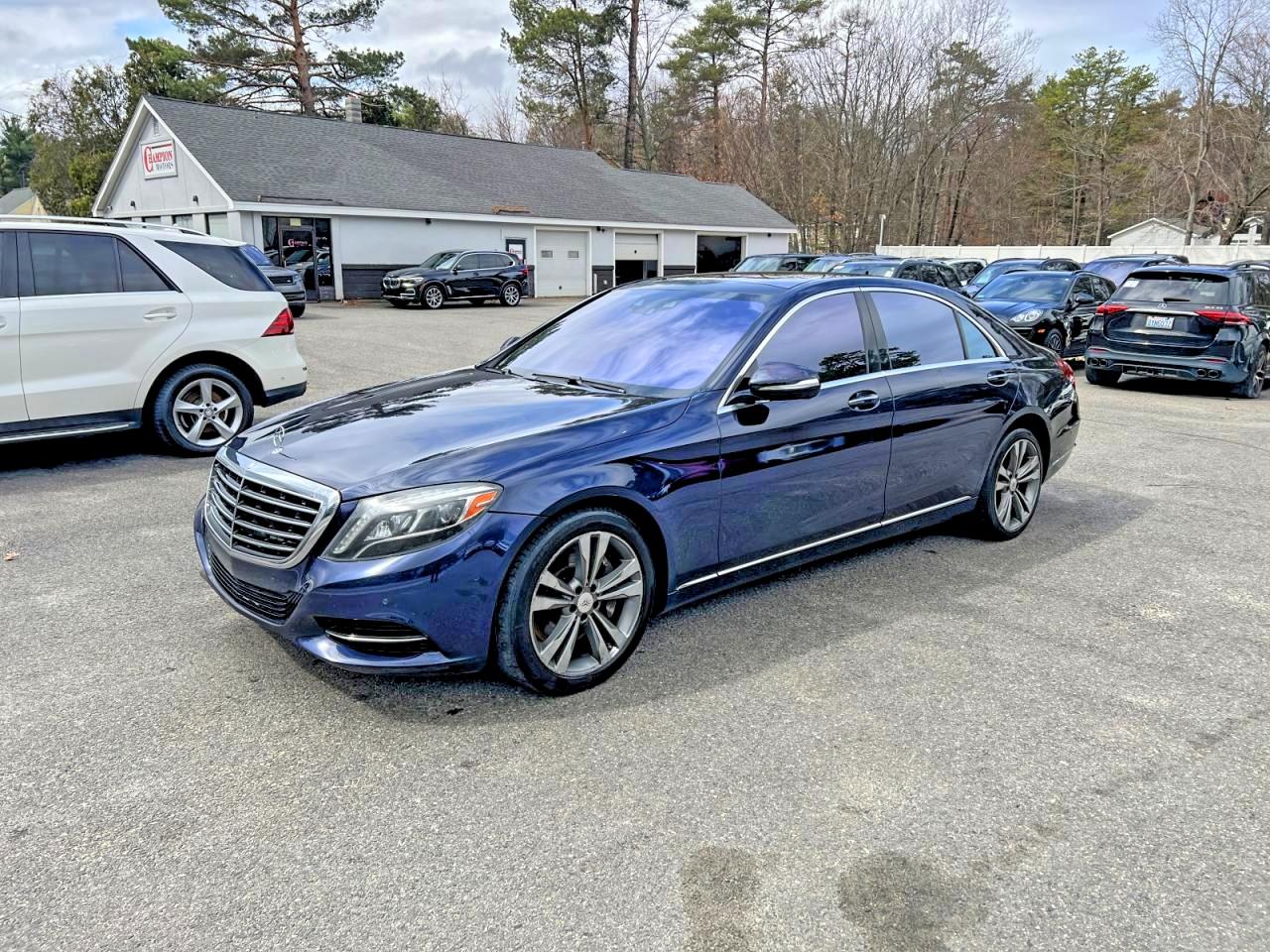 2015 Mercedes-benz S 550 4matic Blue vin: WDDUG8FB8FA093380