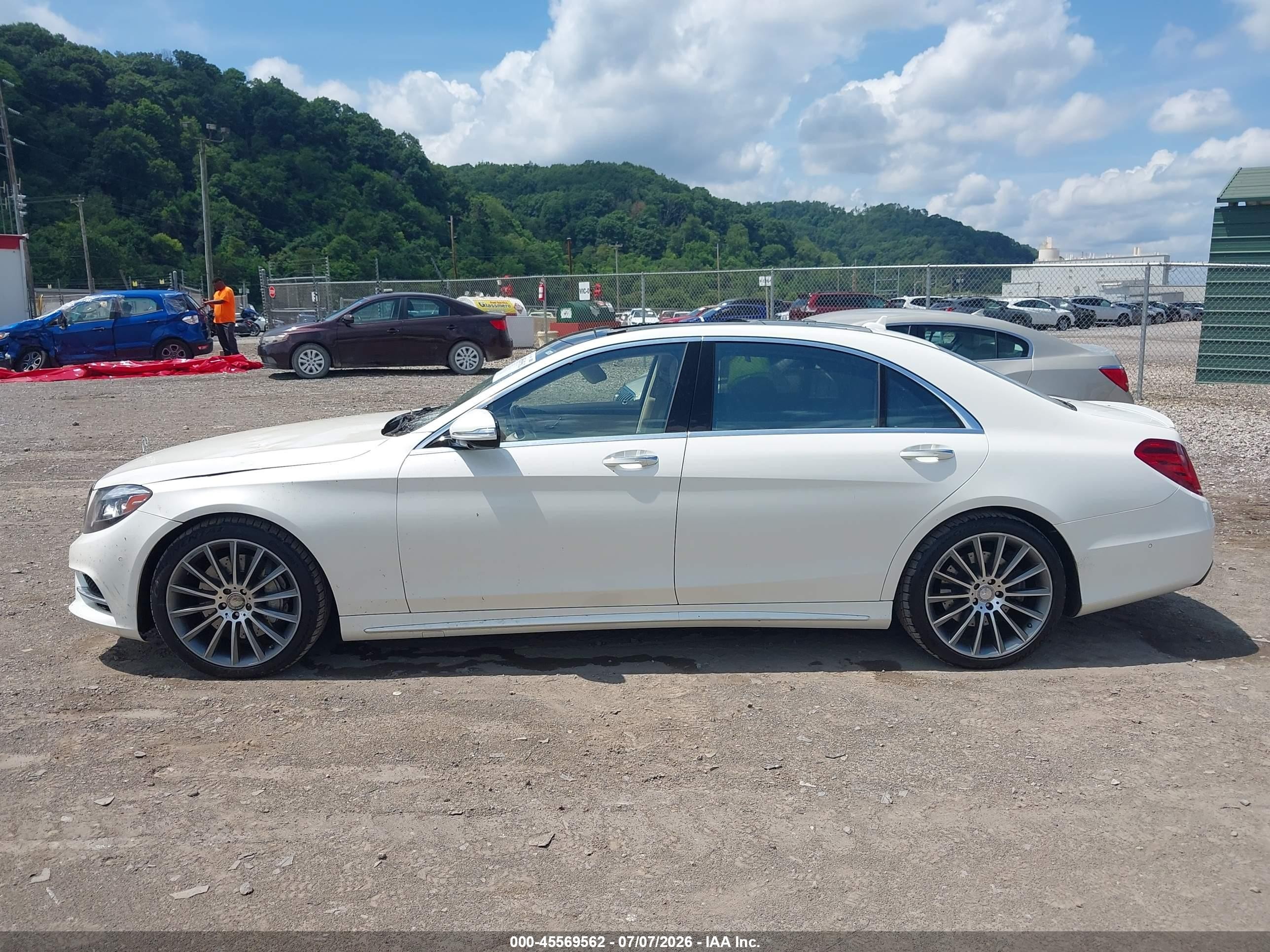 2015 Mercedes-benz S 550 4matic White vin: WDDUG8FB8FA170328